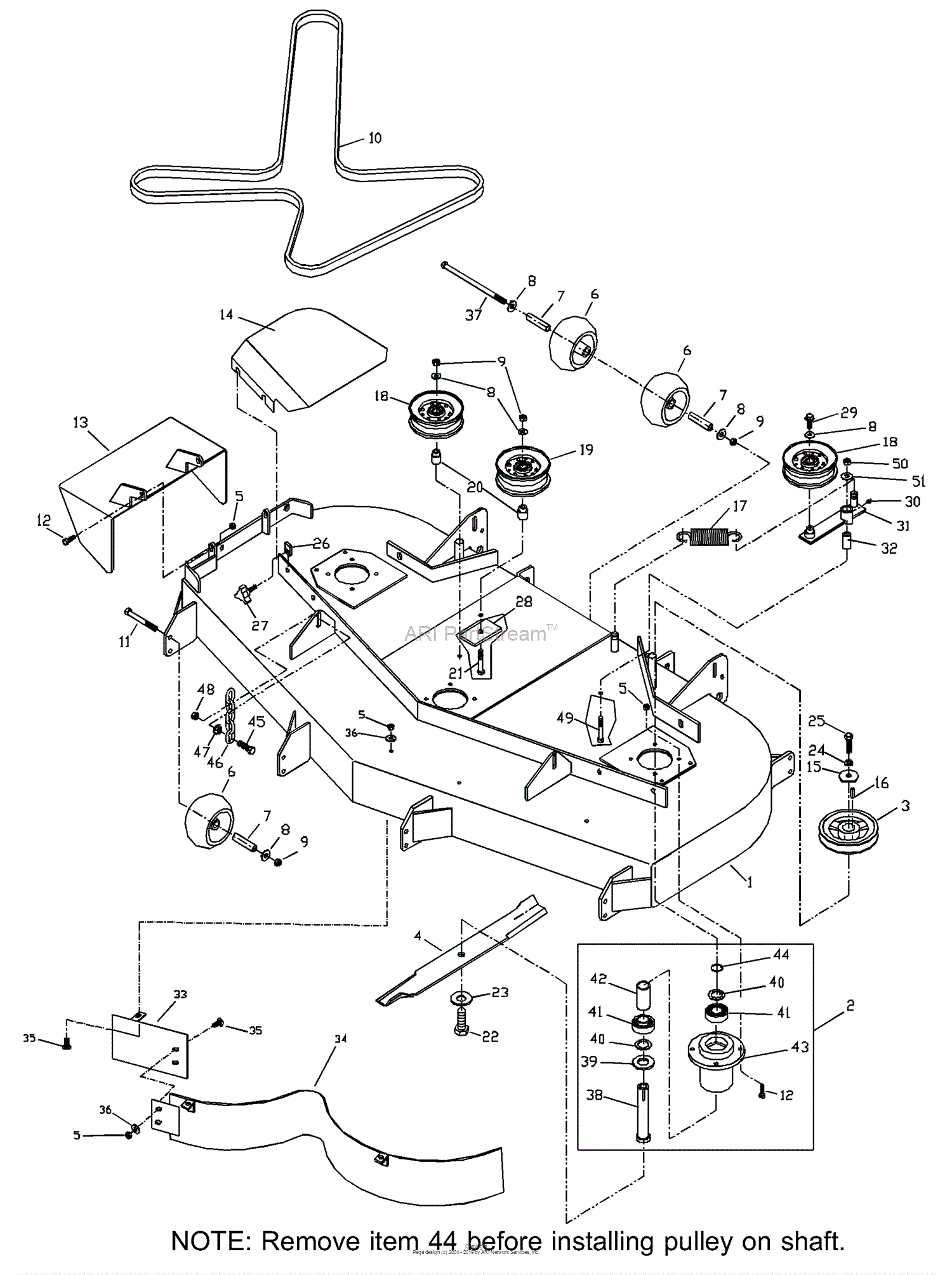 Husqvarna ZTH 7226 KOA (2001-11) Parts Diagram for 72