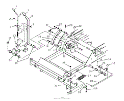 Husqvarna ZTHKW 4818 (2001-09) Parts Diagram for Deck Lift Assembly