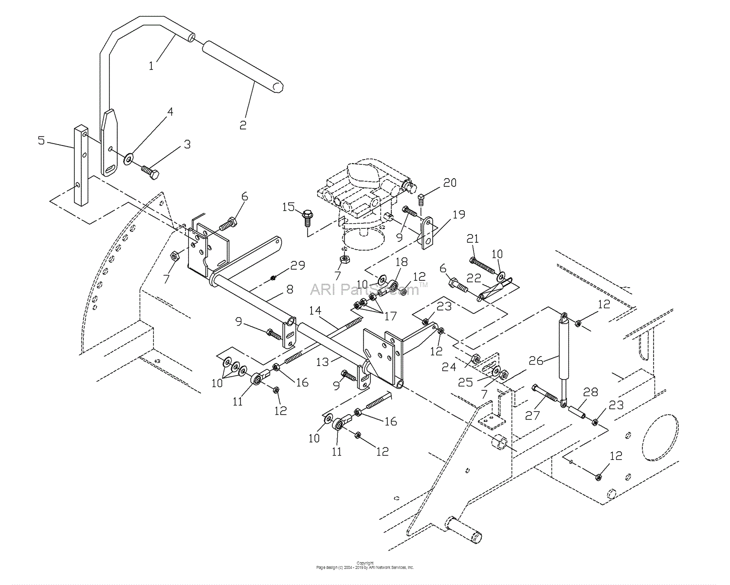 Husqvarna ZTHQL 4218 A (2002-09) Parts Diagram for Motion Control Assembly