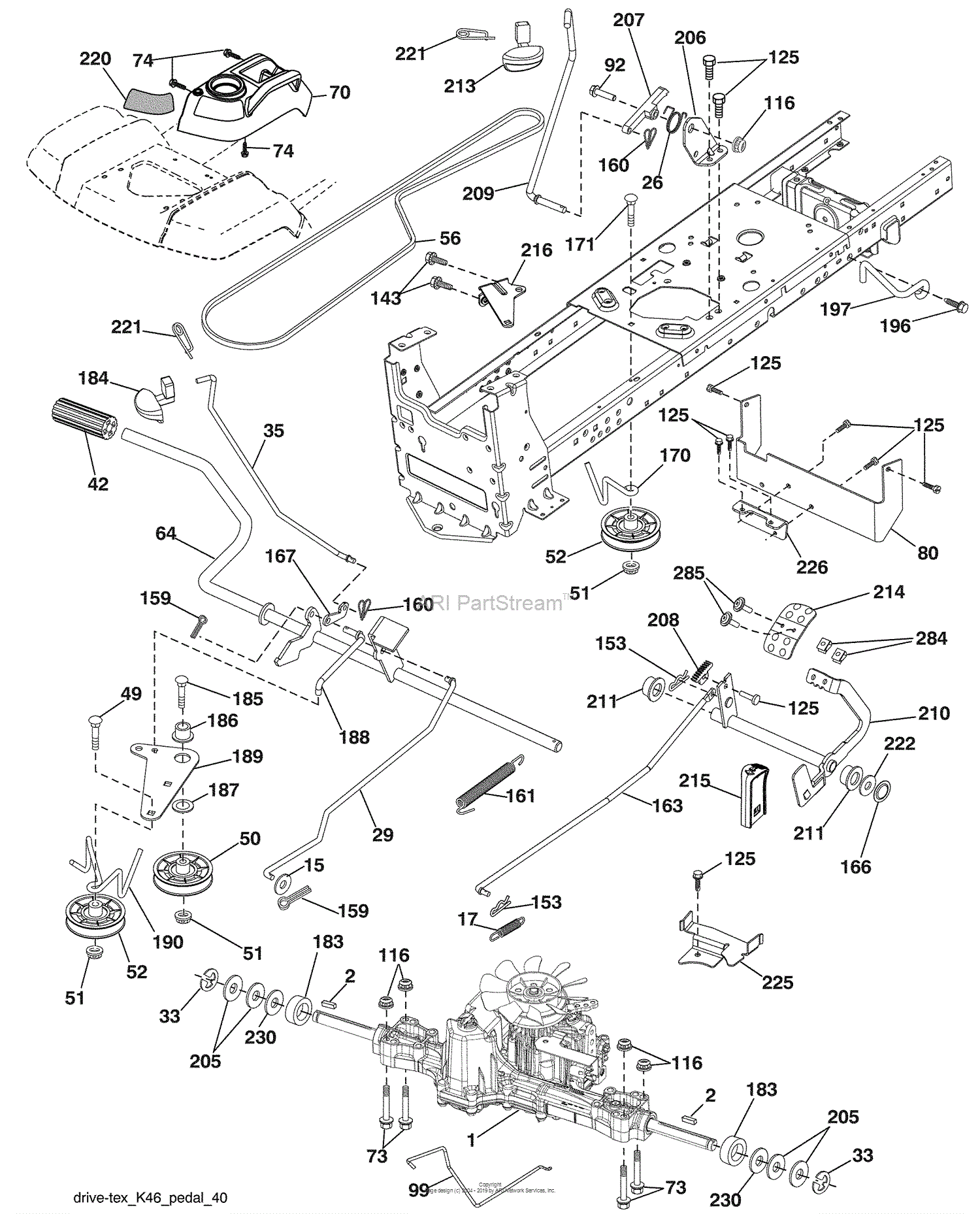 Husqvarna 2146 XLS (96043007900) (2008-12) Parts Diagram for Drive