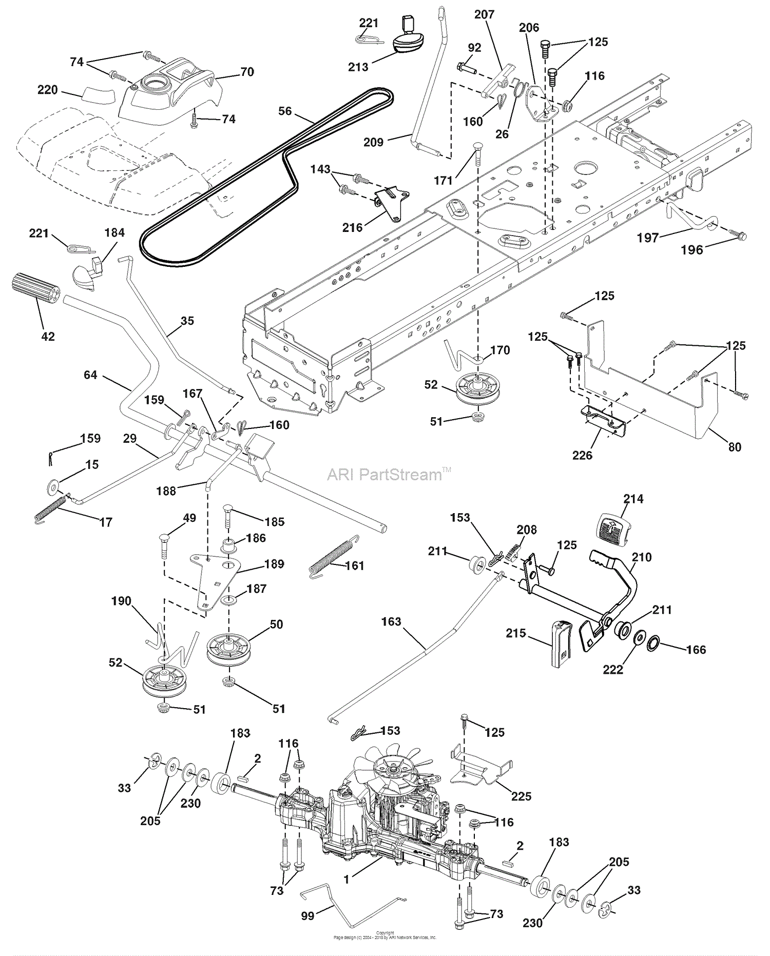 Husqvarna 2346 XLS (96043004500) (2008-01) Parts Diagram for Drive