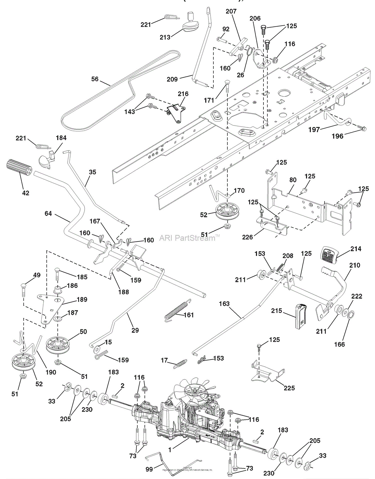 Husqvarna 2348 LS (96043004400) (2008-01) Parts Diagram for Drive