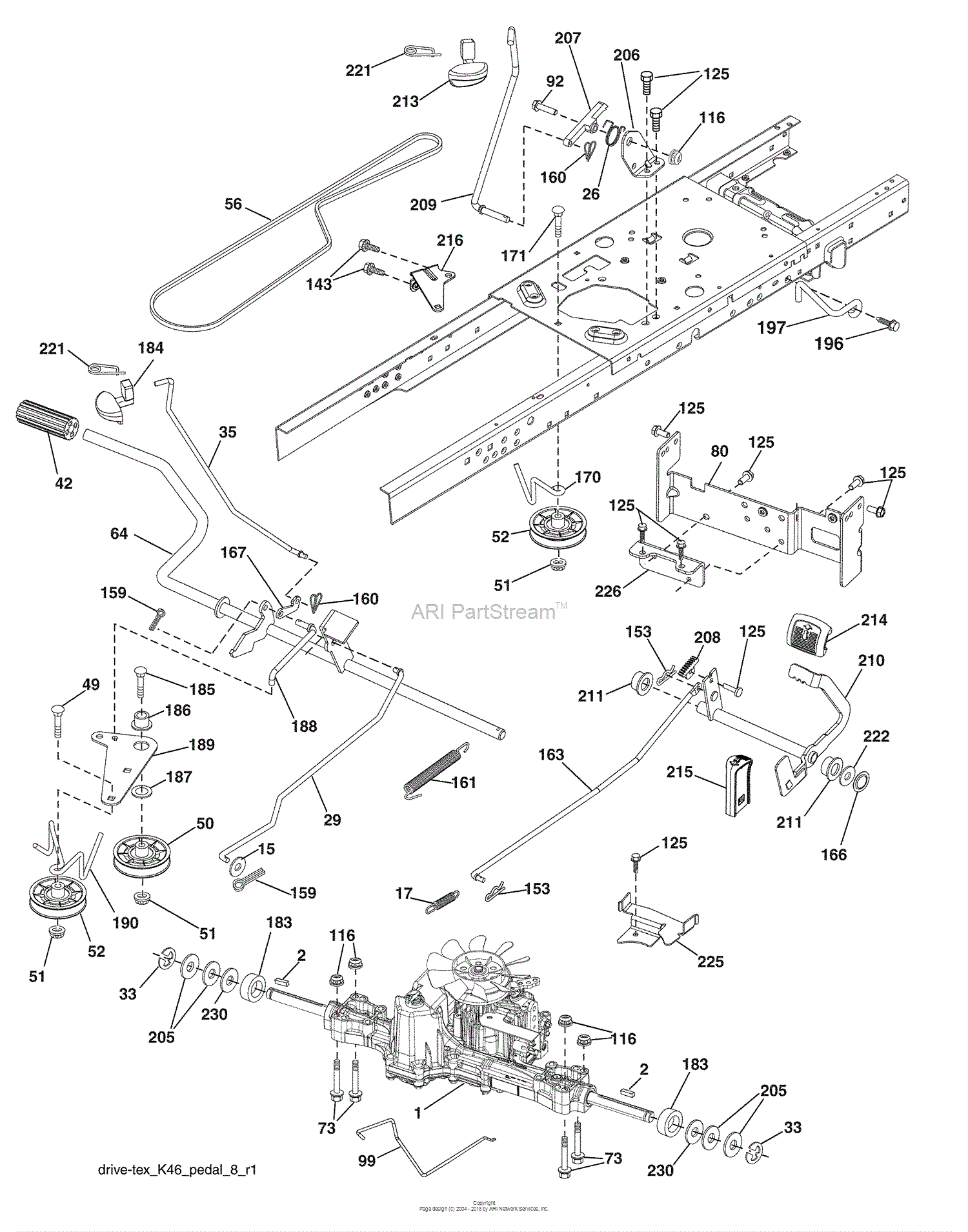 Husqvarna 2348 LS (CA) (96043007700) (2008-11) Parts Diagram for Drive