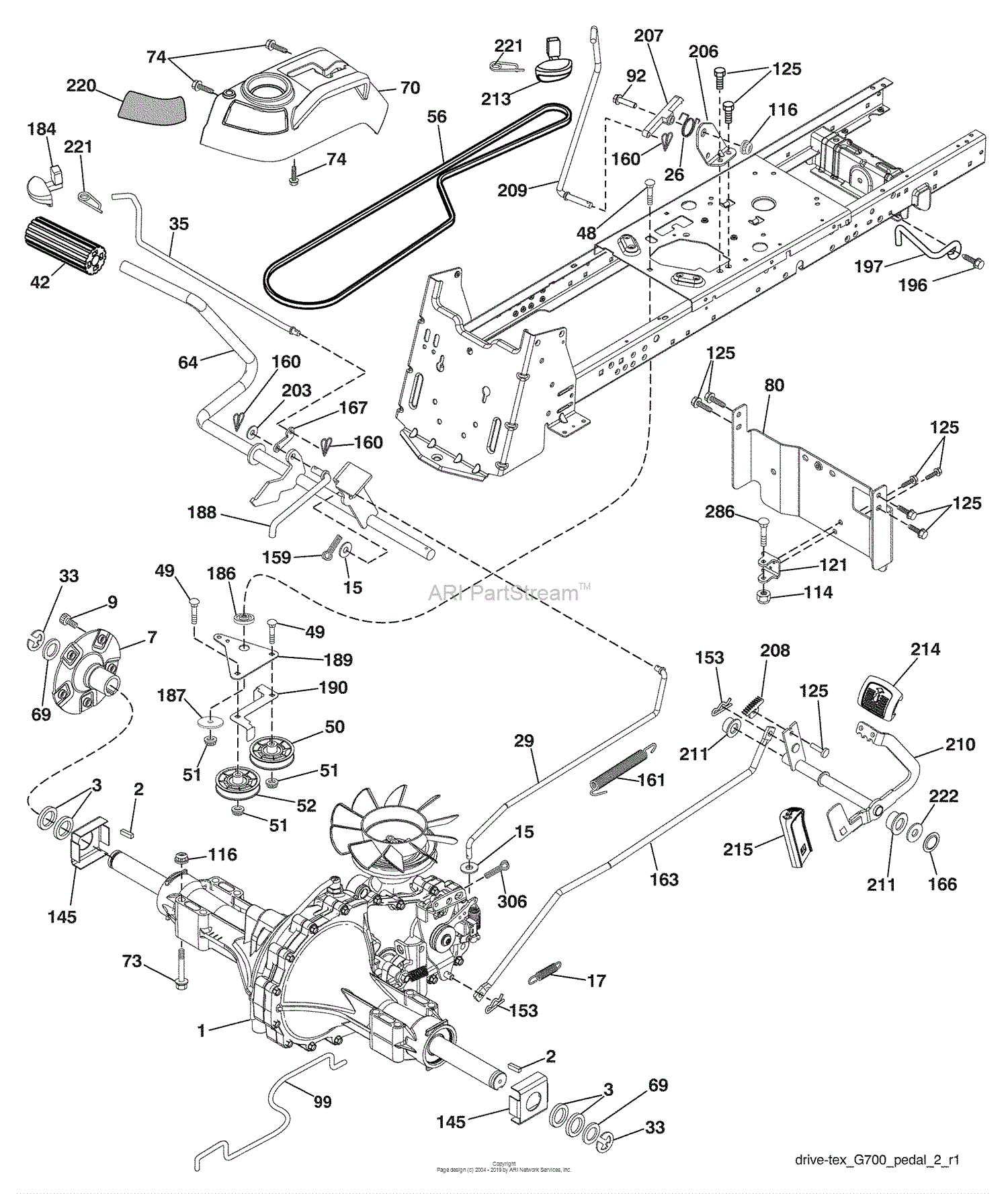 Husqvarna 2754 GLS (96043006600) (2009-04) Parts Diagram for Drive