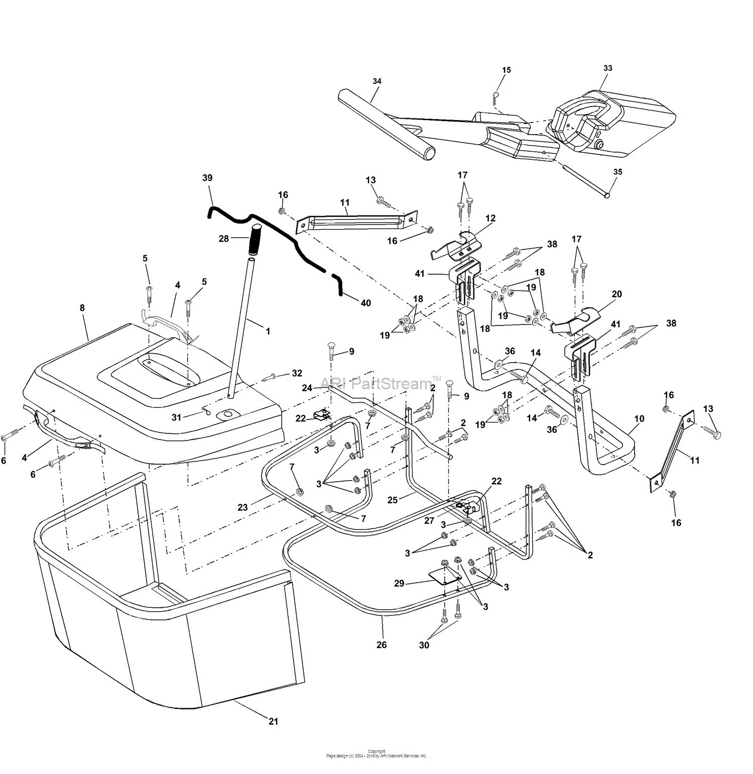 Husqvarna Bagger Parts Diagram
