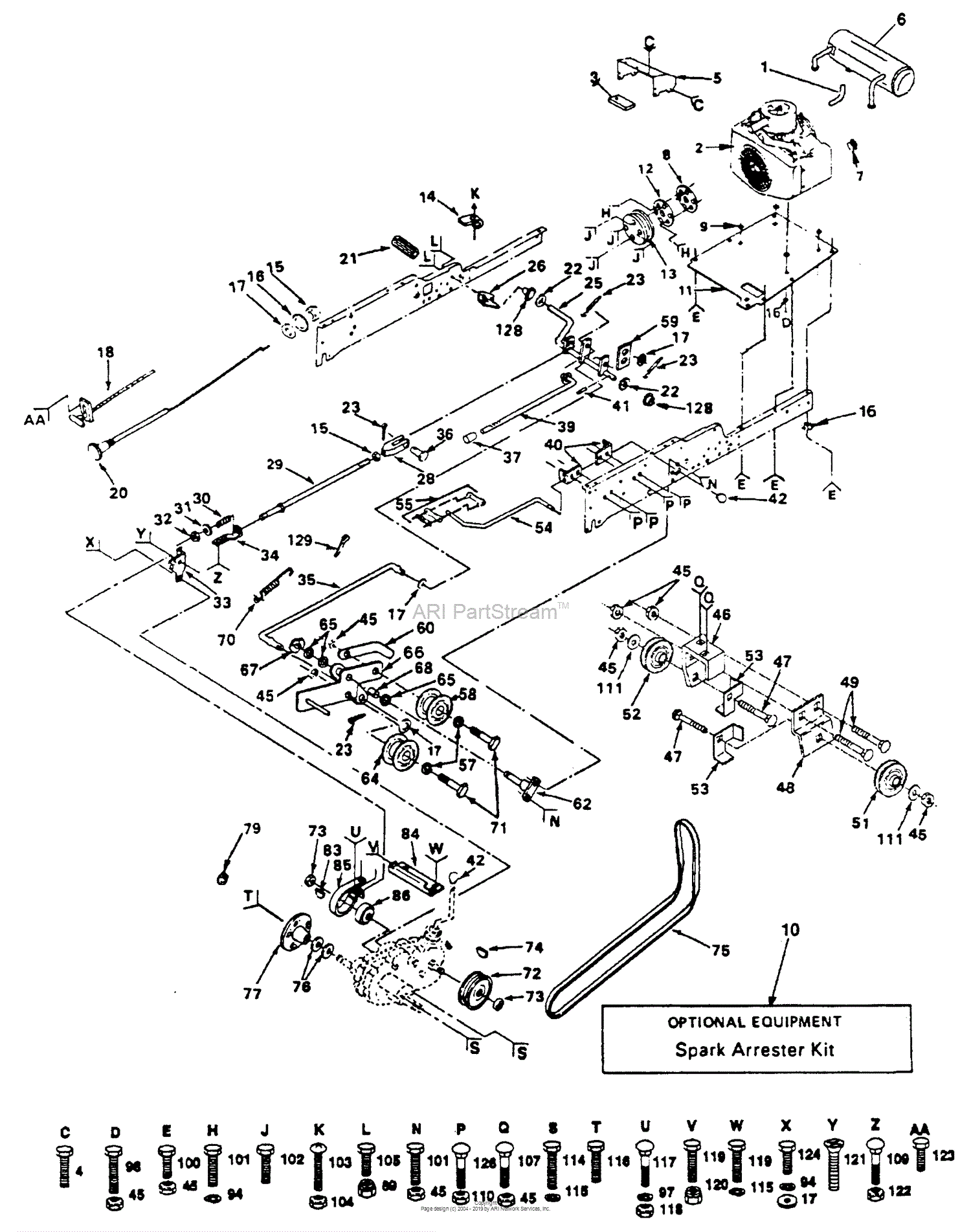 Husqvarna GT 180 (H1850C) (954000372) (1992-08) Parts Diagram for ...