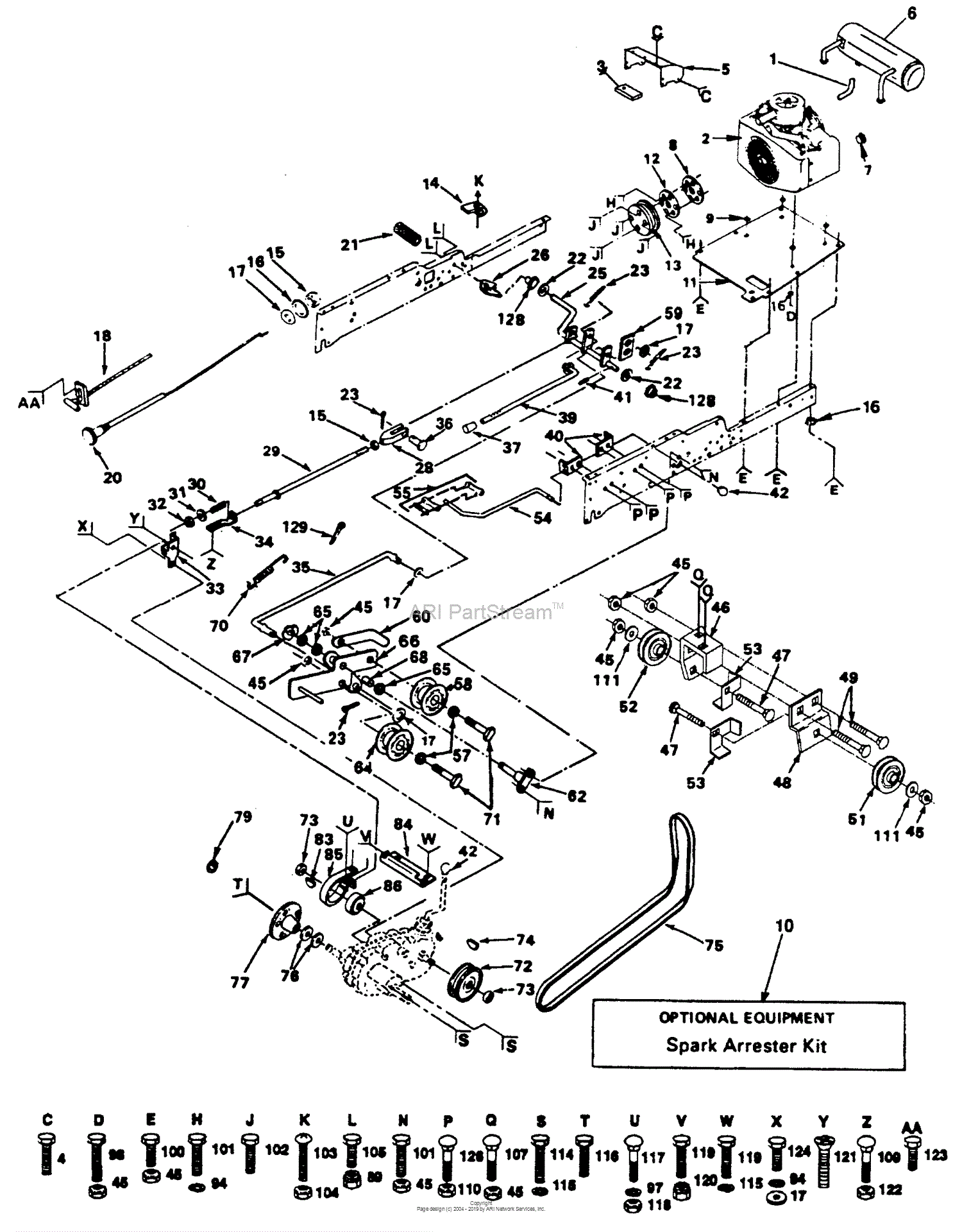 Husqvarna GT 180 (H1850D) (954000372) (1992-11) Parts Diagram for ...