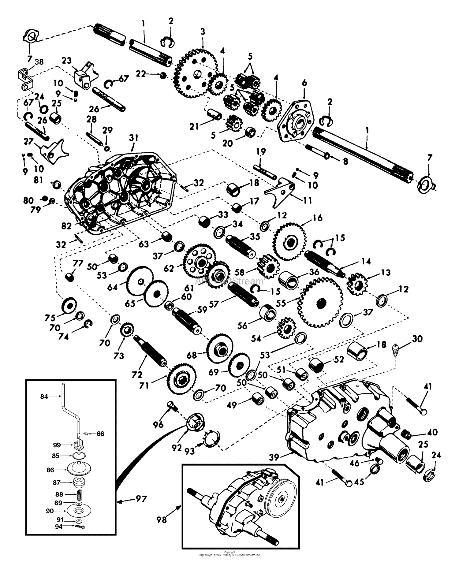 husqvarna gt2254 drive belt diagram