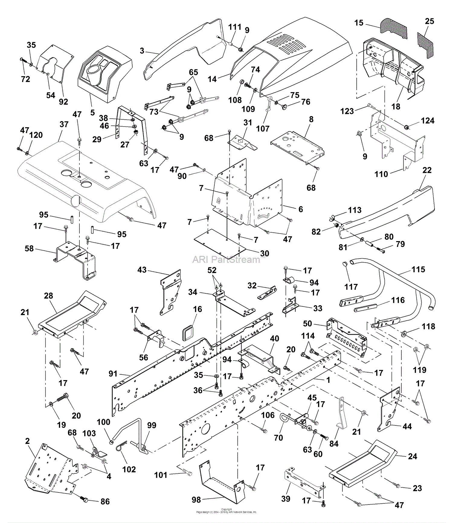 Husqvarna GTH 200 (954001122VA) (954001992) (1995-03) Parts Diagram for ...