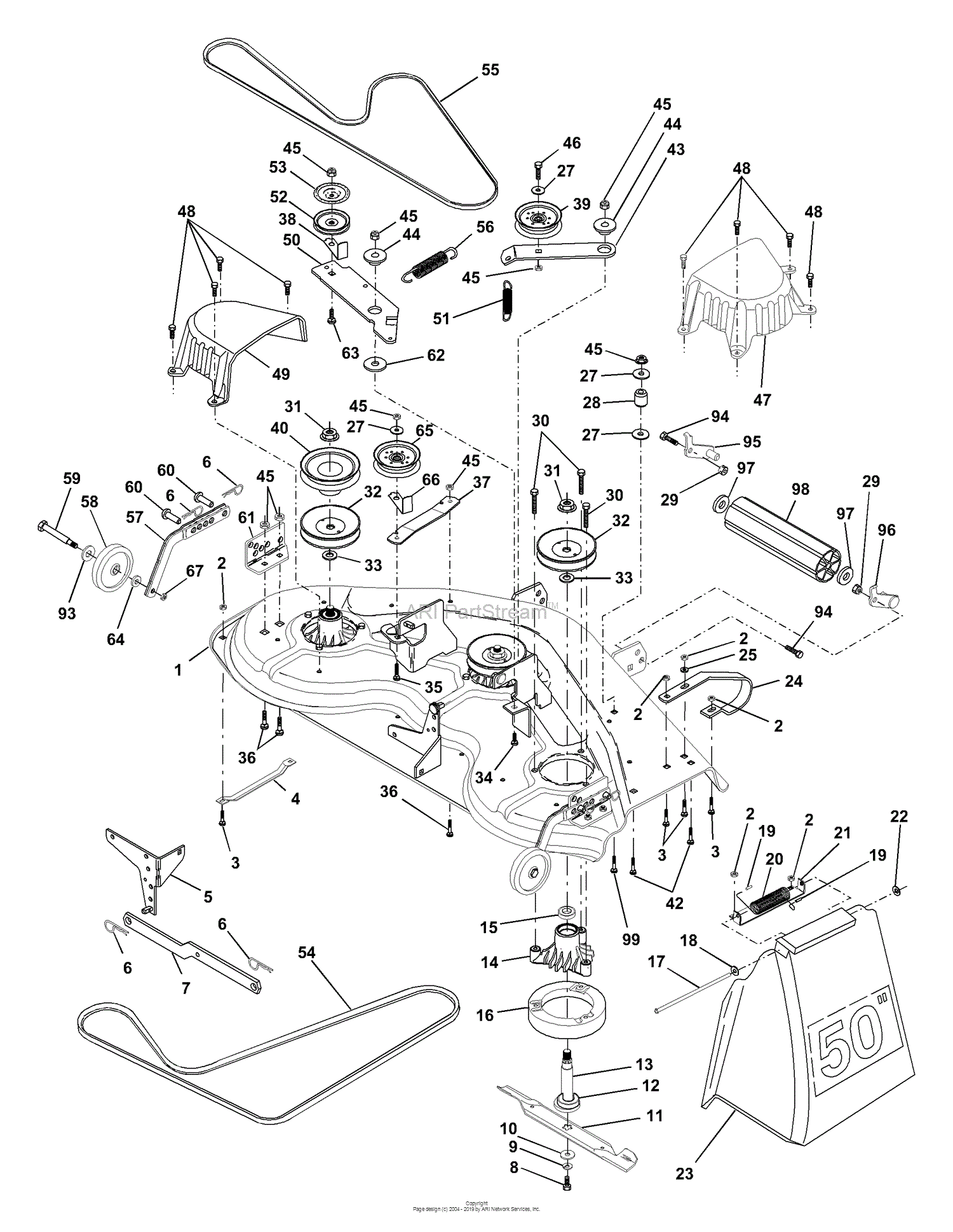 Husqvarna GTH 200 (954001122VA) (954001992) (1995-03) Parts Diagram for ...