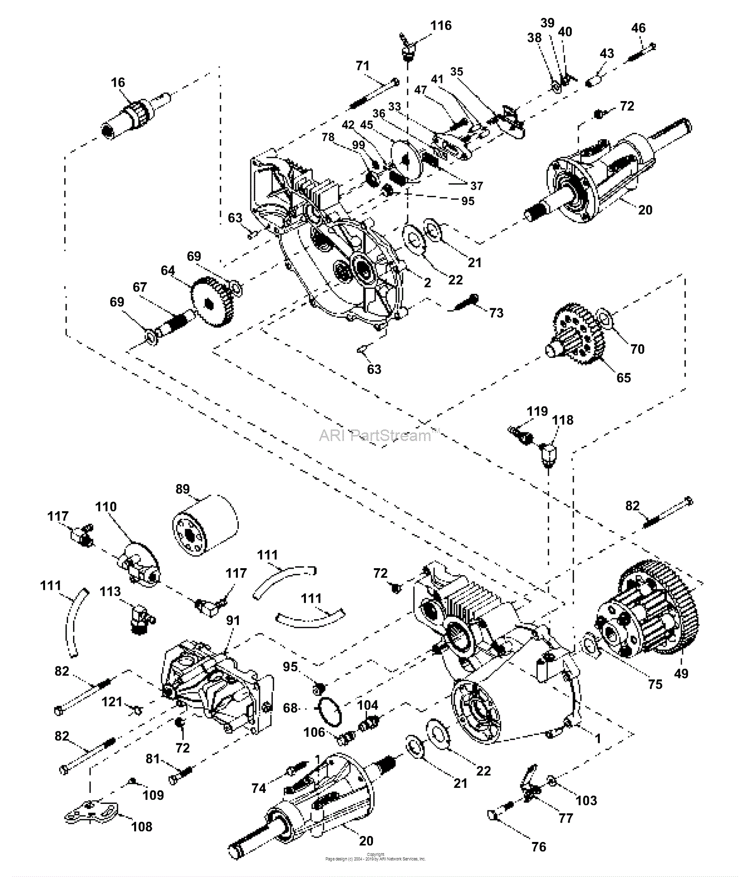 Husqvarna GTH 200 (954001122VA) (954001992) (1995-03) Parts Diagram for ...