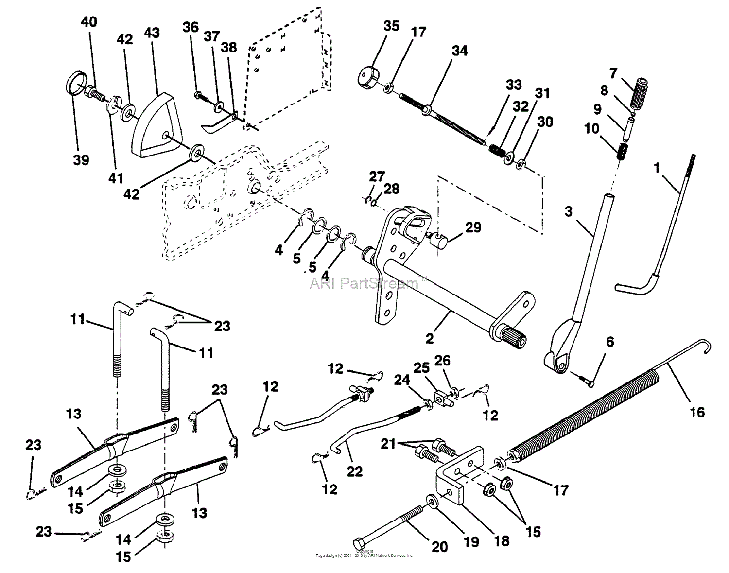 Husqvarna GTH 200 (HN20VH50A) (954000972) (1994-03) Parts Diagram for ...