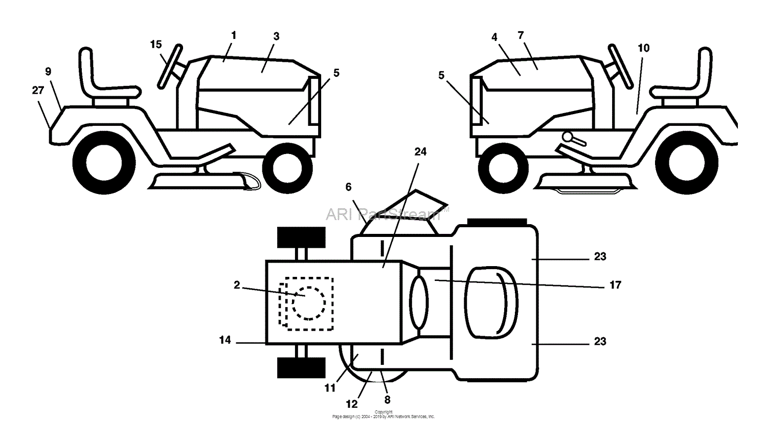 Husqvarna Gth Xpc Parts Diagram For Decals