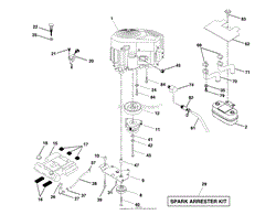 Husqvarna GTH 2250 C (954567093) (2001-05) Parts Diagram for Engine