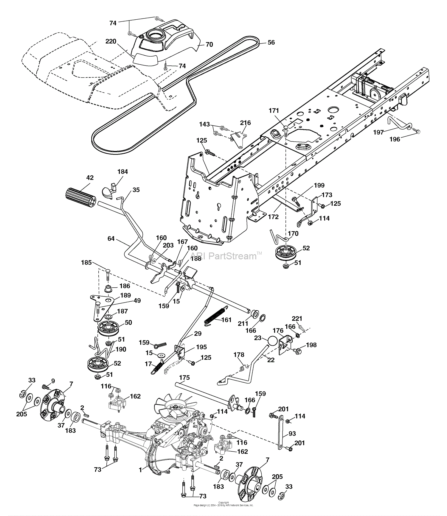 Husqvarna GTH 2448 T (917.279260) (960430009) (2006-06) Parts Diagram ...