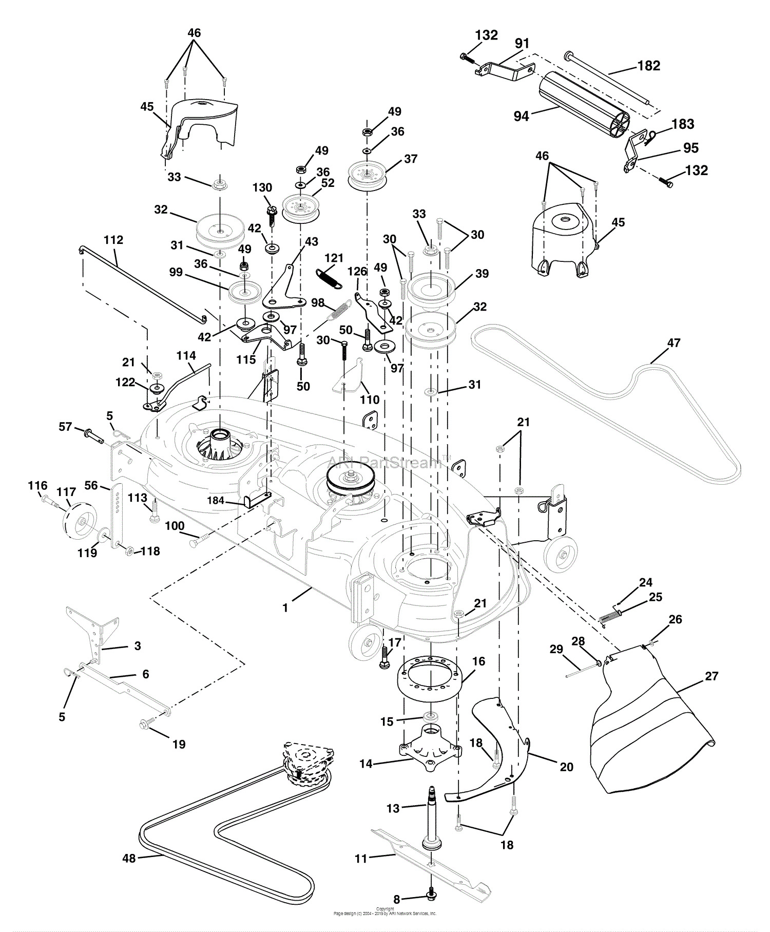 Husqvarna GTH 250 (HEGTH250A) (954170055) (2002-02) Parts Diagram for ...