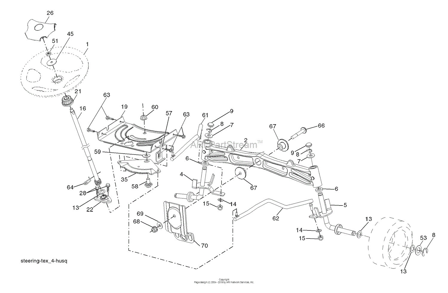 Husqvarna GTH 26 K 54 T (96043001101) (2006-03) Parts Diagram for ...