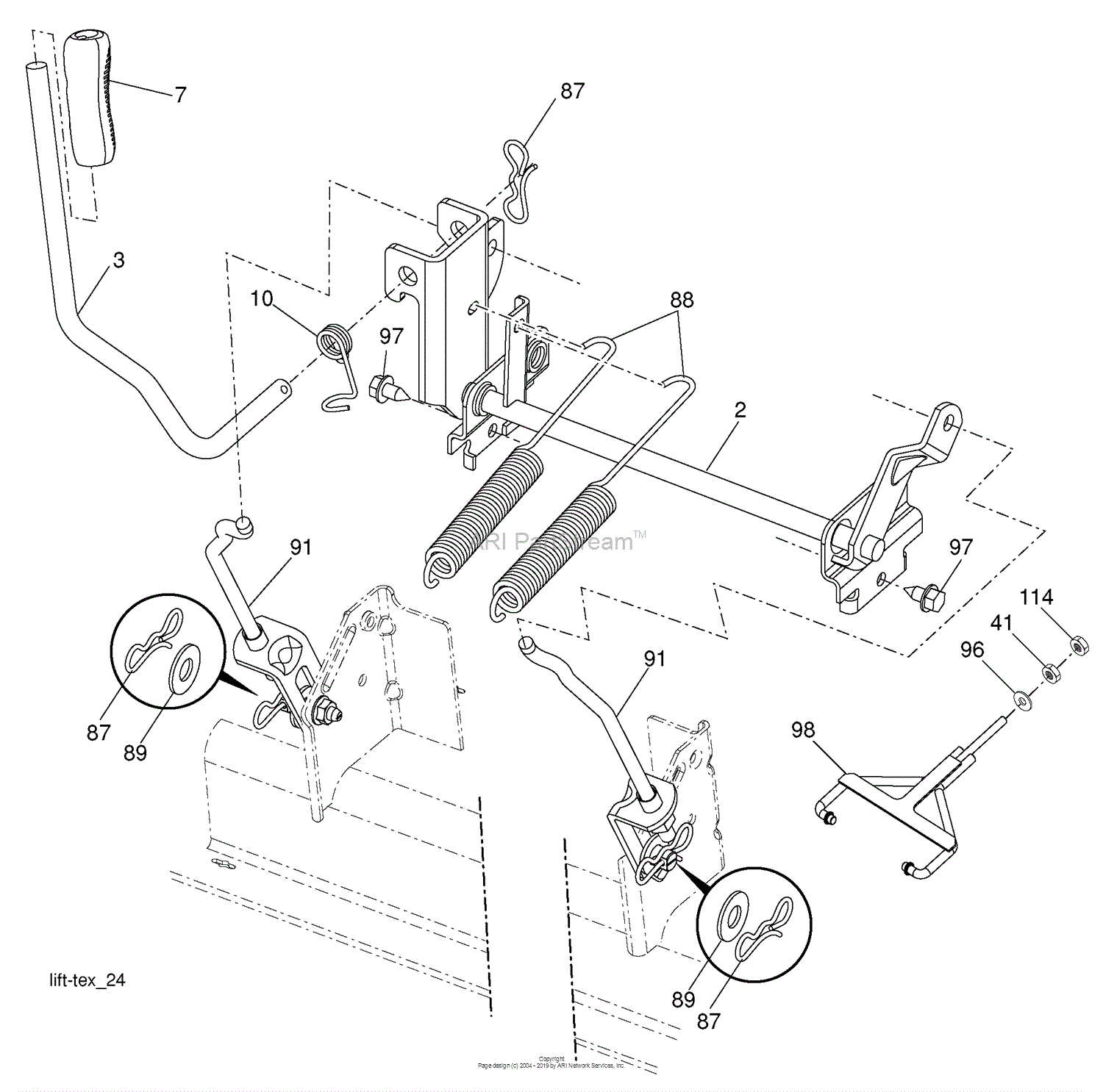 Husqvarna Gth V Ls Parts Diagram For Mower Lift