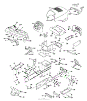 Husqvarna Gth Parts Diagram For Chassis And Enclosures