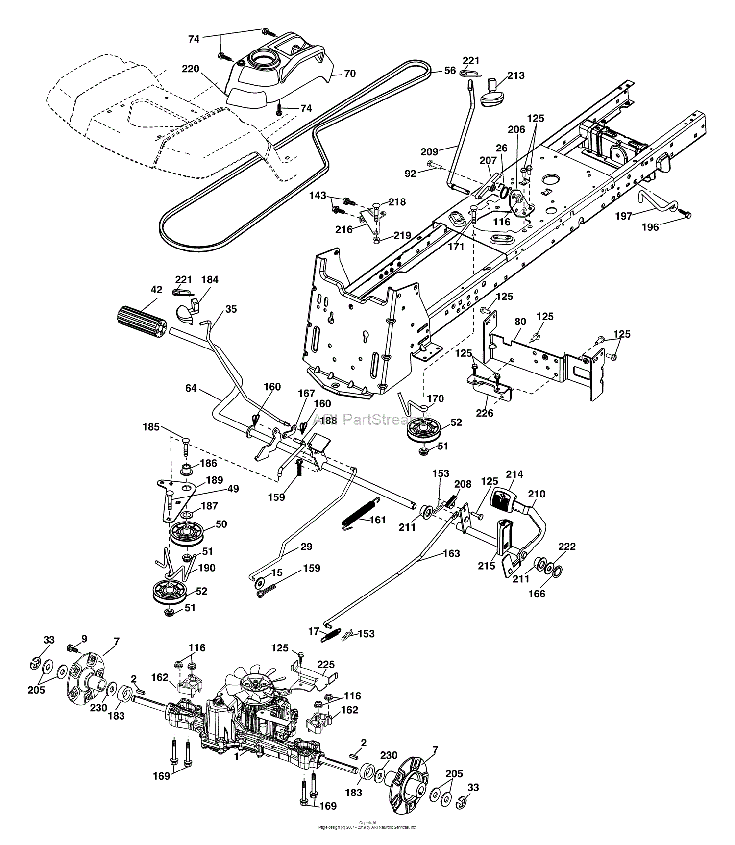 Husqvarna Gth T Parts Diagram For Drive