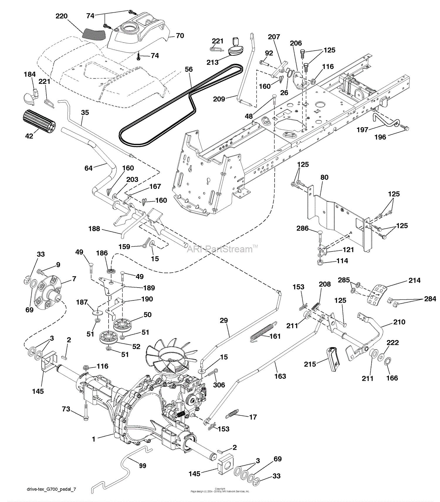 Husqvarna GTH 27 V 52 LS (96043009100) (2010-04) Parts Diagram for Drive