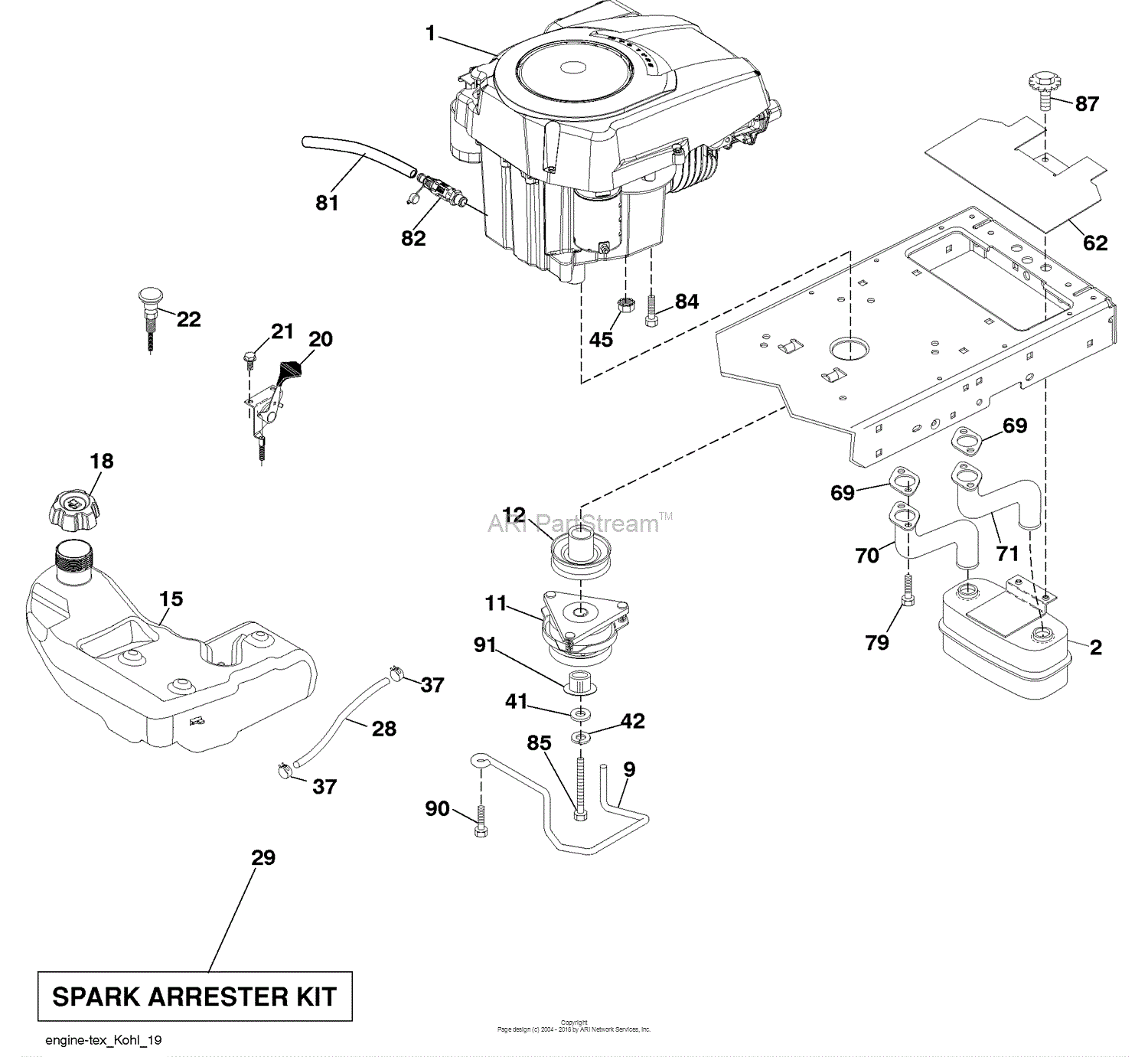 Husqvarna Lgt 2554 96045001502 2010 02 Parts Diagram For Engine