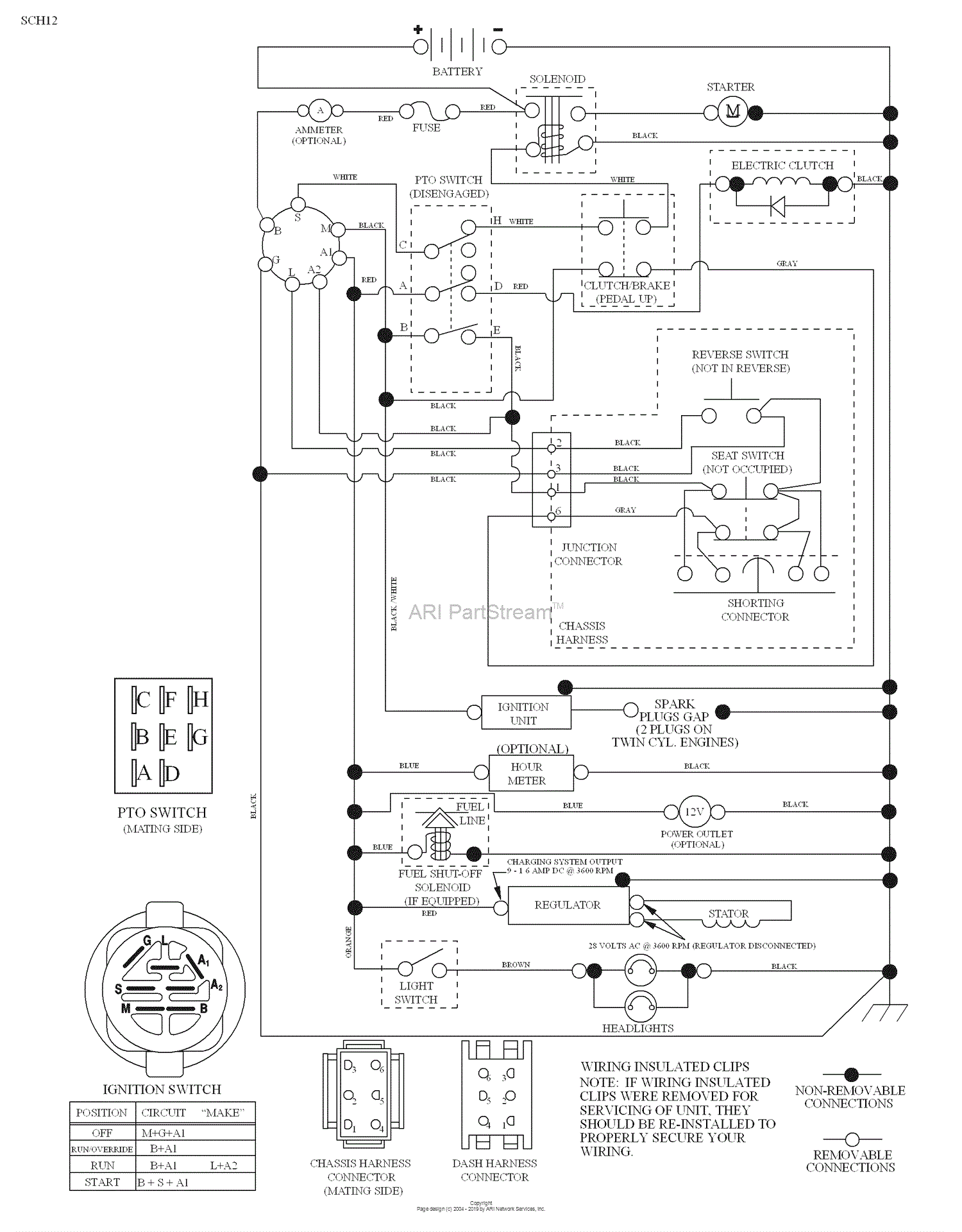 Husqvarna LGT 2654 (96043003601) (2008-01) Parts Diagram for Schematic