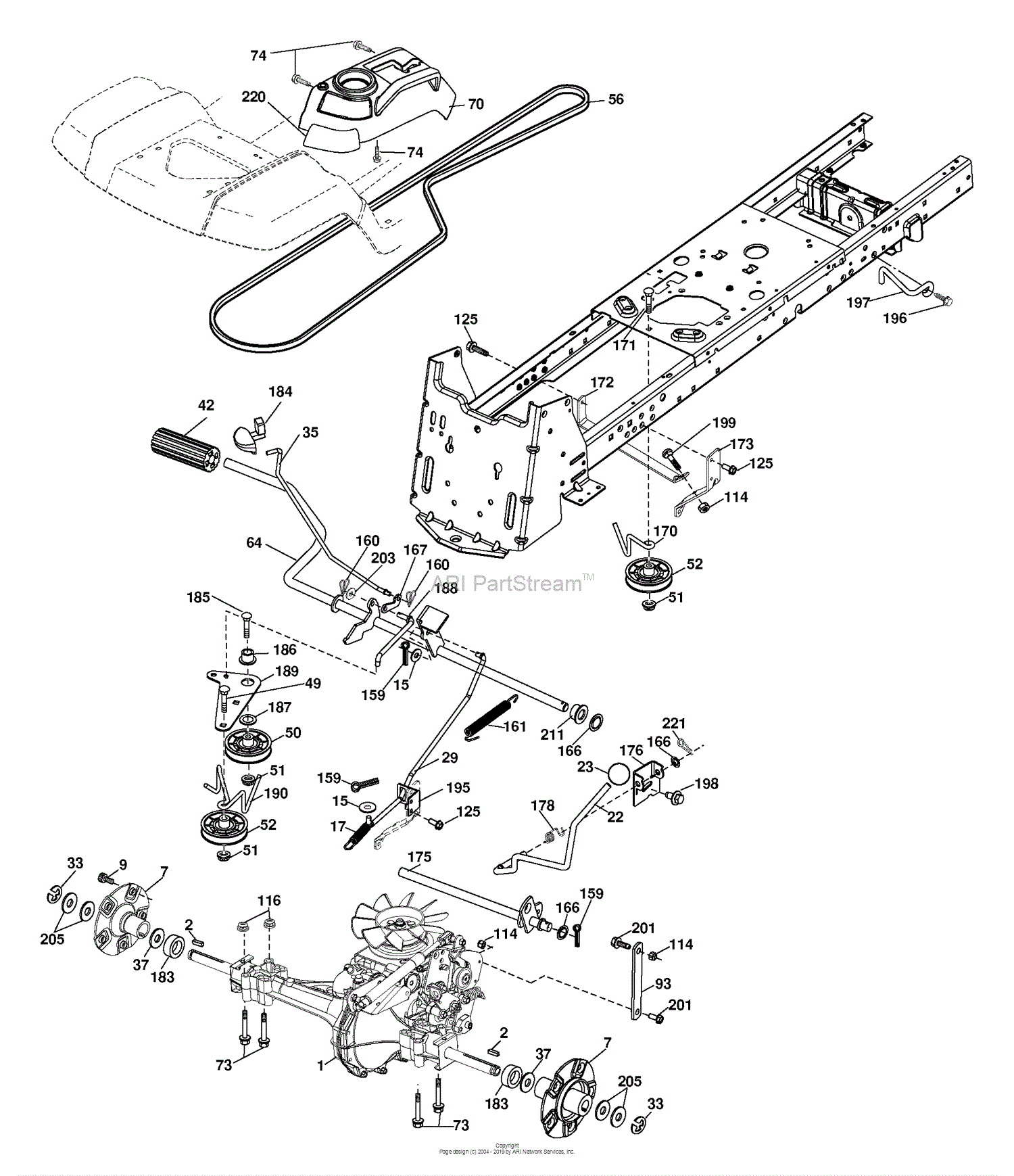 Husqvarna LOGTH 2448 T 96045000300 2005 11 Parts Diagram for