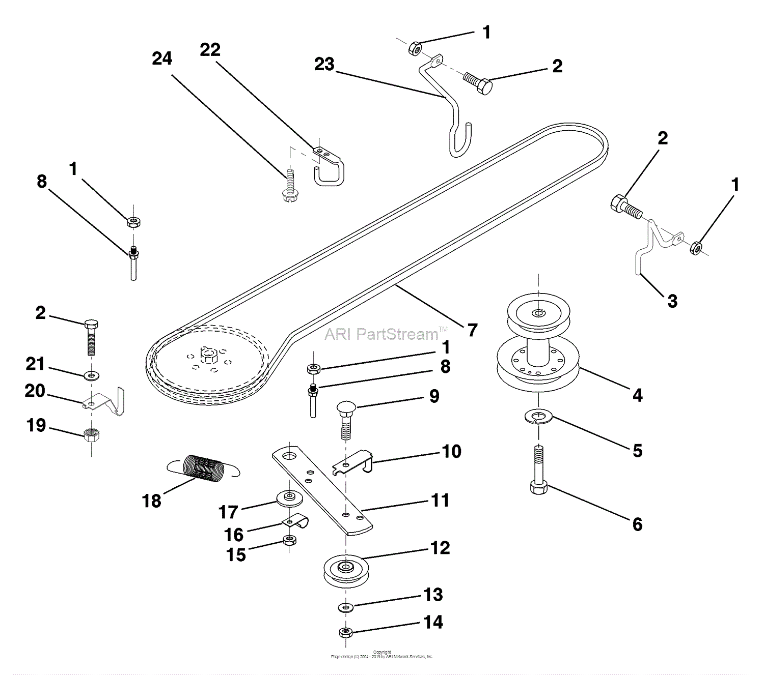 Husqvarna LR 110 (954001232C) (1995-08) Parts Diagram for Ground Drive