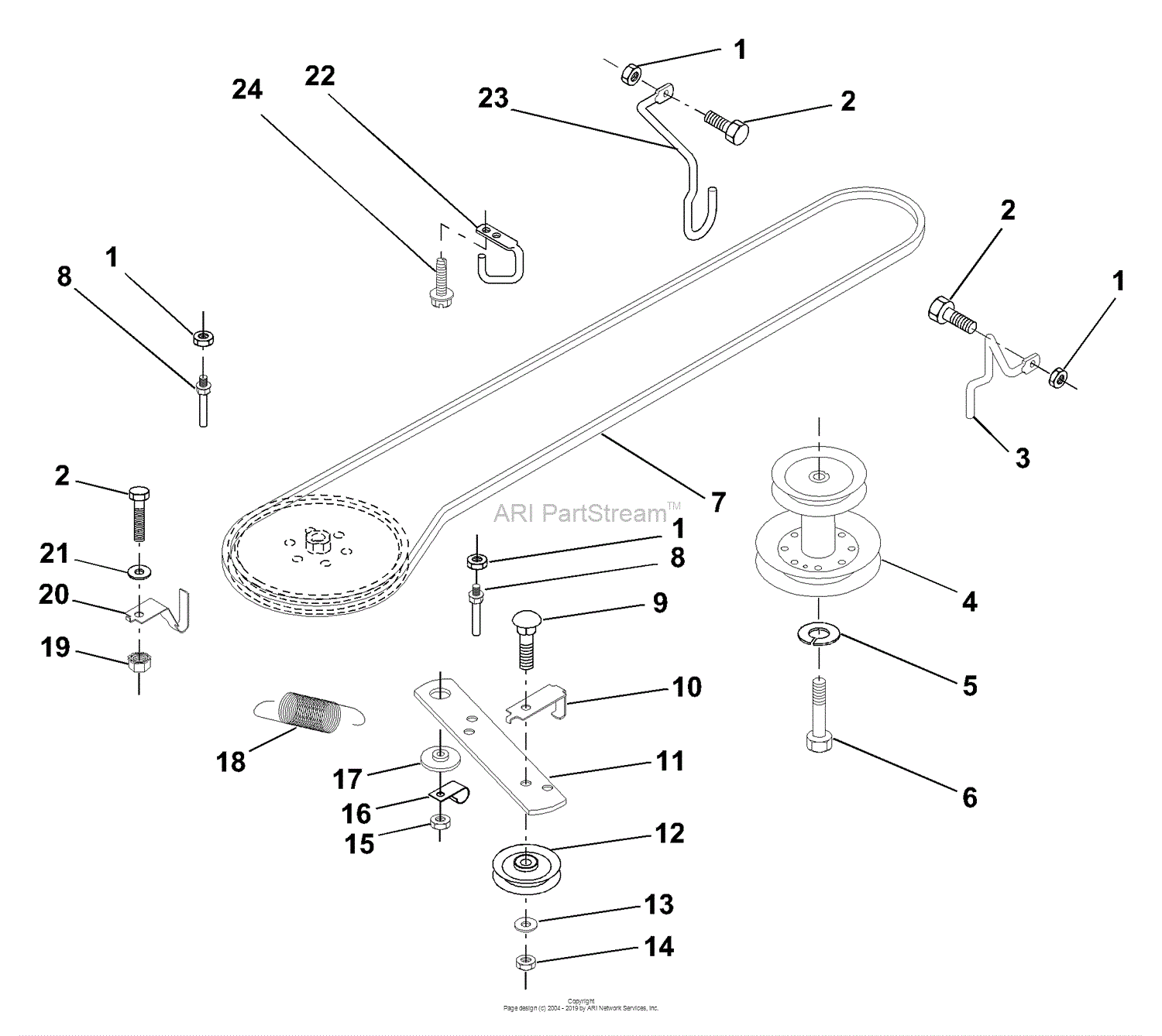 Husqvarna LR 111 (9540001212A) (1994-07) Parts Diagram for Ground Drive