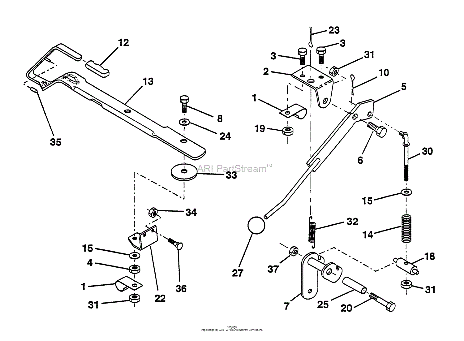 Husqvarna LRH 125 (HN125HR38B) (954000622) (1994-01) Parts Diagram for ...