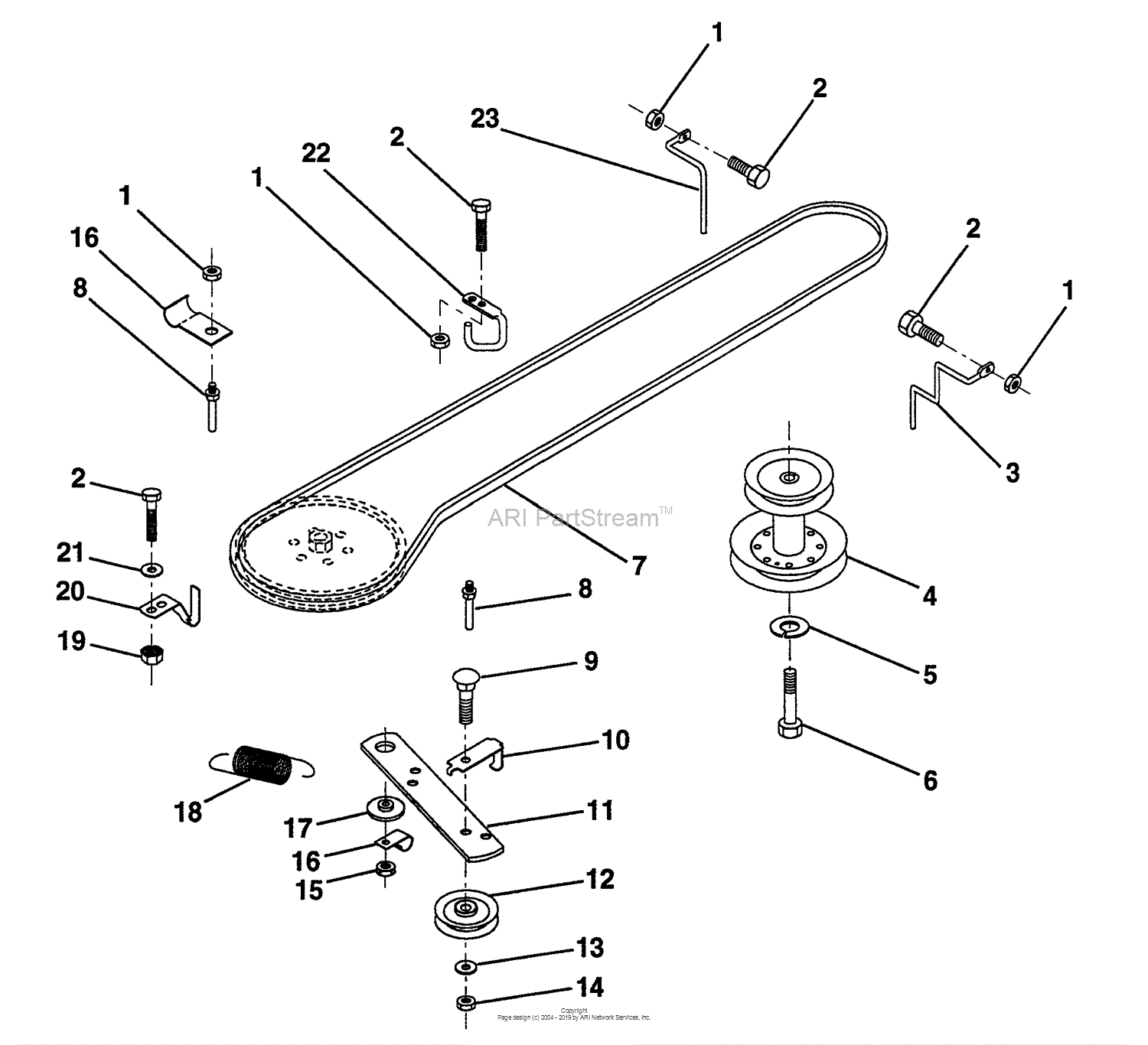 Husqvarna LT 100 (H1036A) (954000312) (1991-07) Parts Diagram for ...