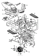 Husqvarna Lt 1000-14 (1991-03) Parts Diagram For General Assembly