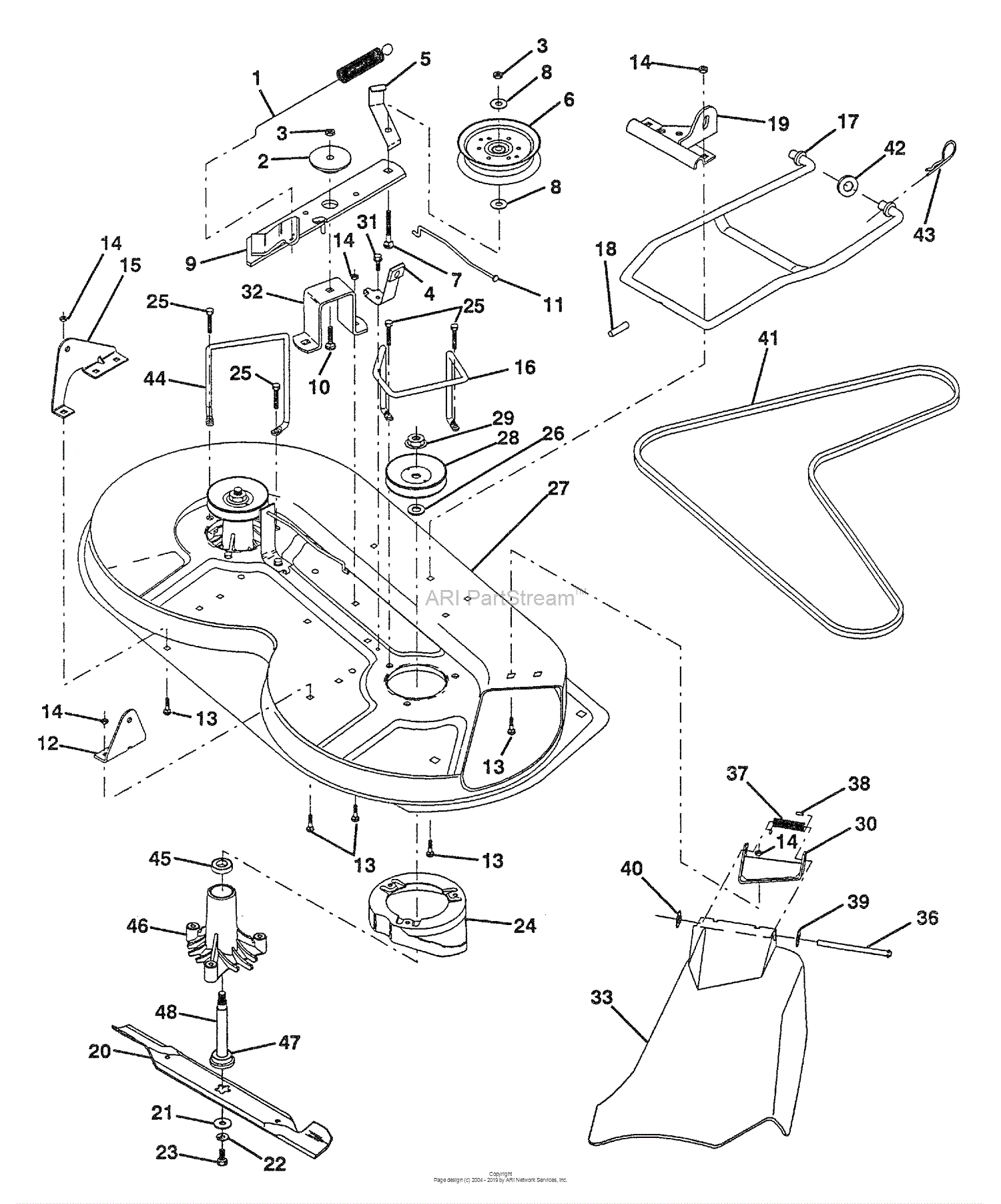 Husqvarna LT 112 (H12360) (954000392) (1992-06) Parts Diagram for Mower ...