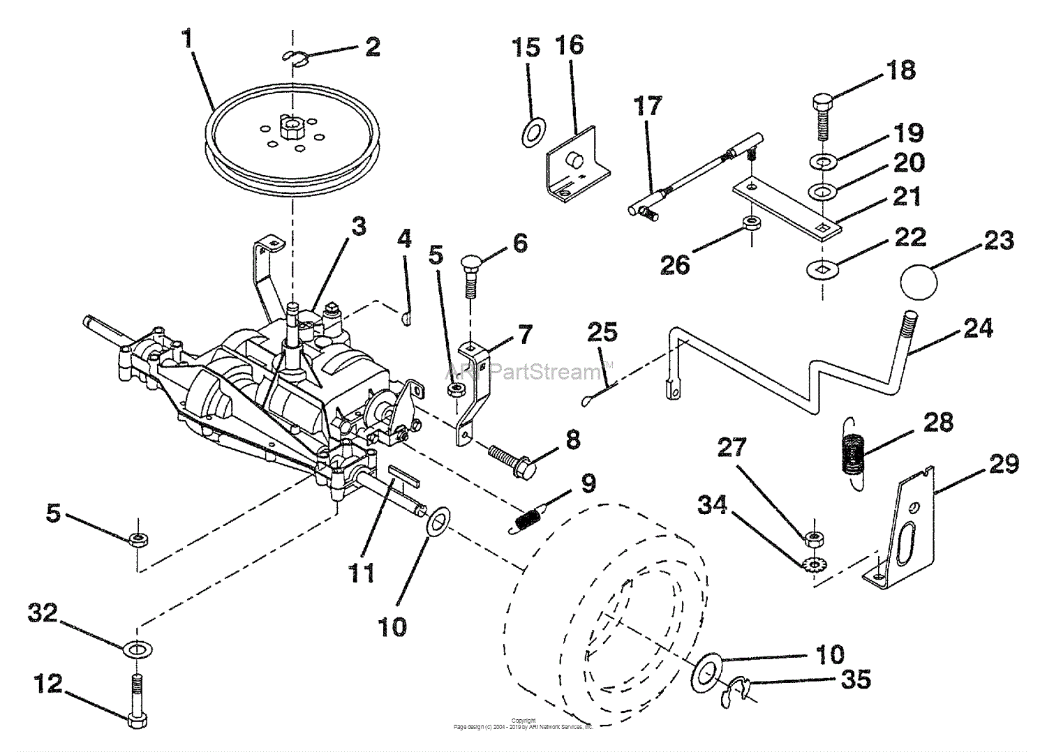 Husqvarna LT 112 (H12360) (954000392) (1992-06) Parts Diagram for Mower ...