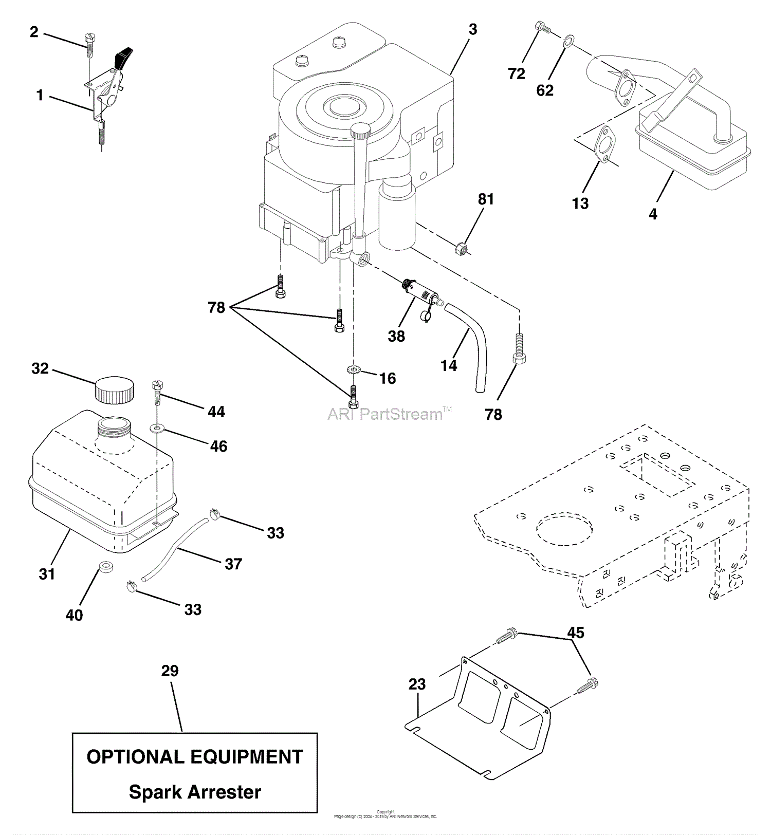 Husqvarna Lt 1238 A (9545677024) (2000-10) Parts Diagram For Engine