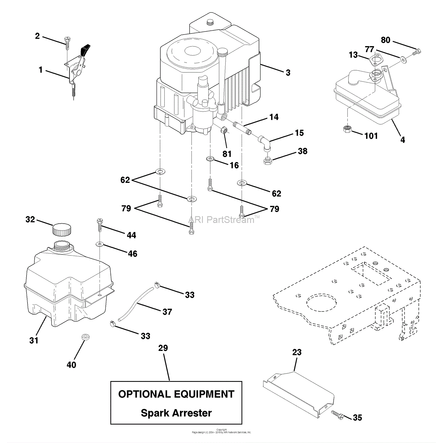 Husqvarna LTH 130 (HCLTH130J) (954140005) (1999-01) Parts Diagram for ...