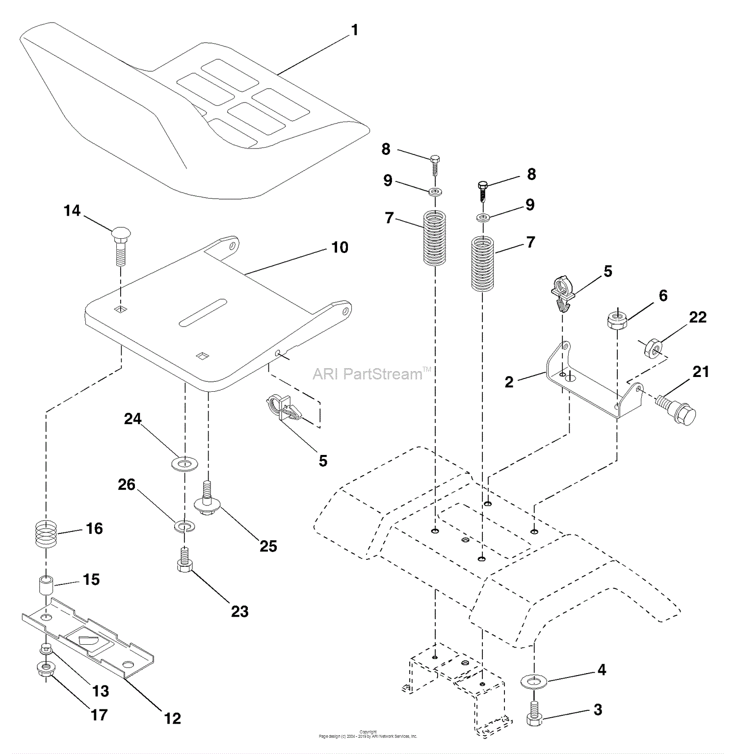 Husqvarna LTH 1342 (LTHK 1342 A) (954568519) (2002-01) Parts Diagram ...