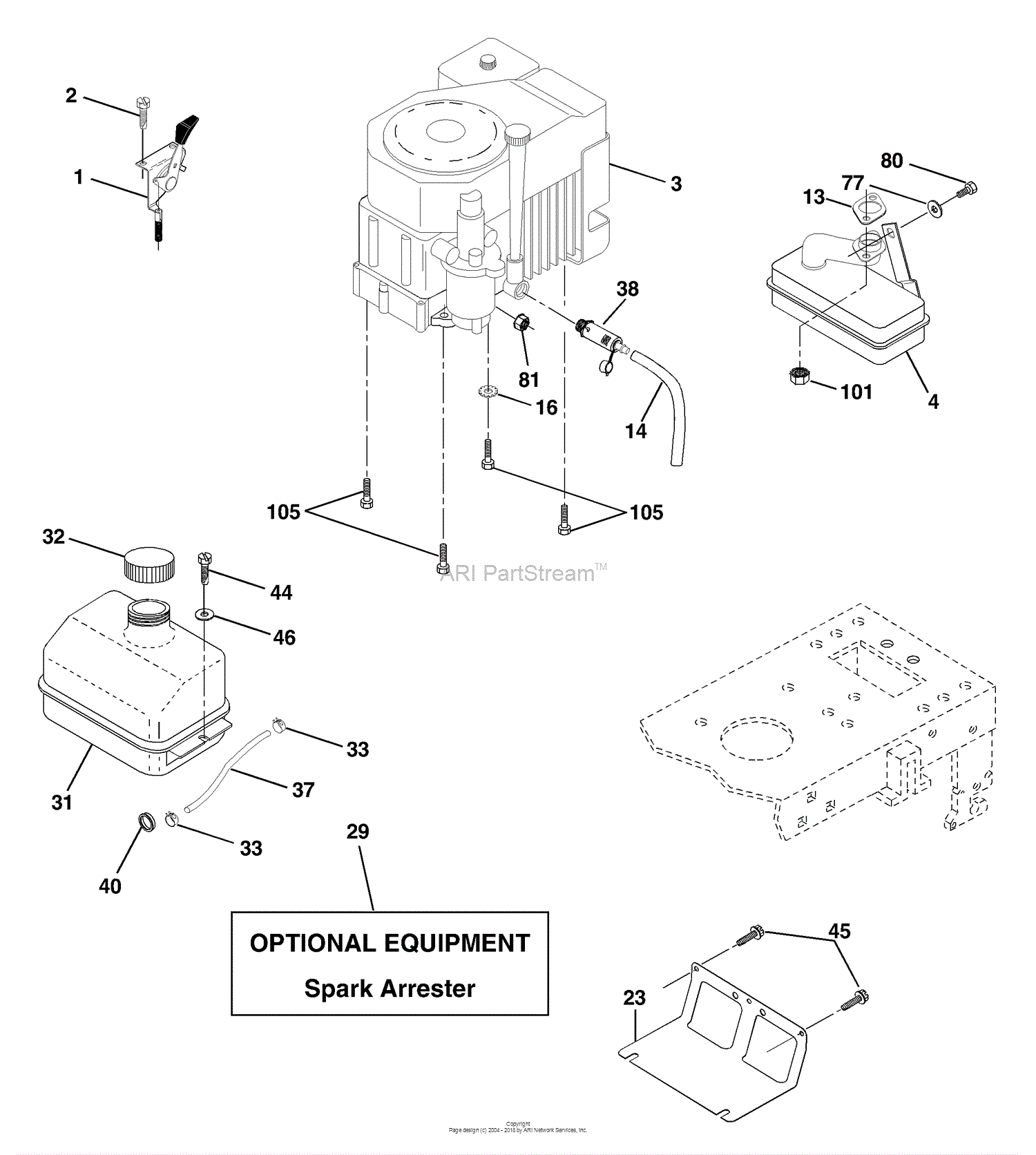 Husqvarna LTH 1342 (LTHK 1342 B) (954568519) (2002-02) Parts Diagram ...