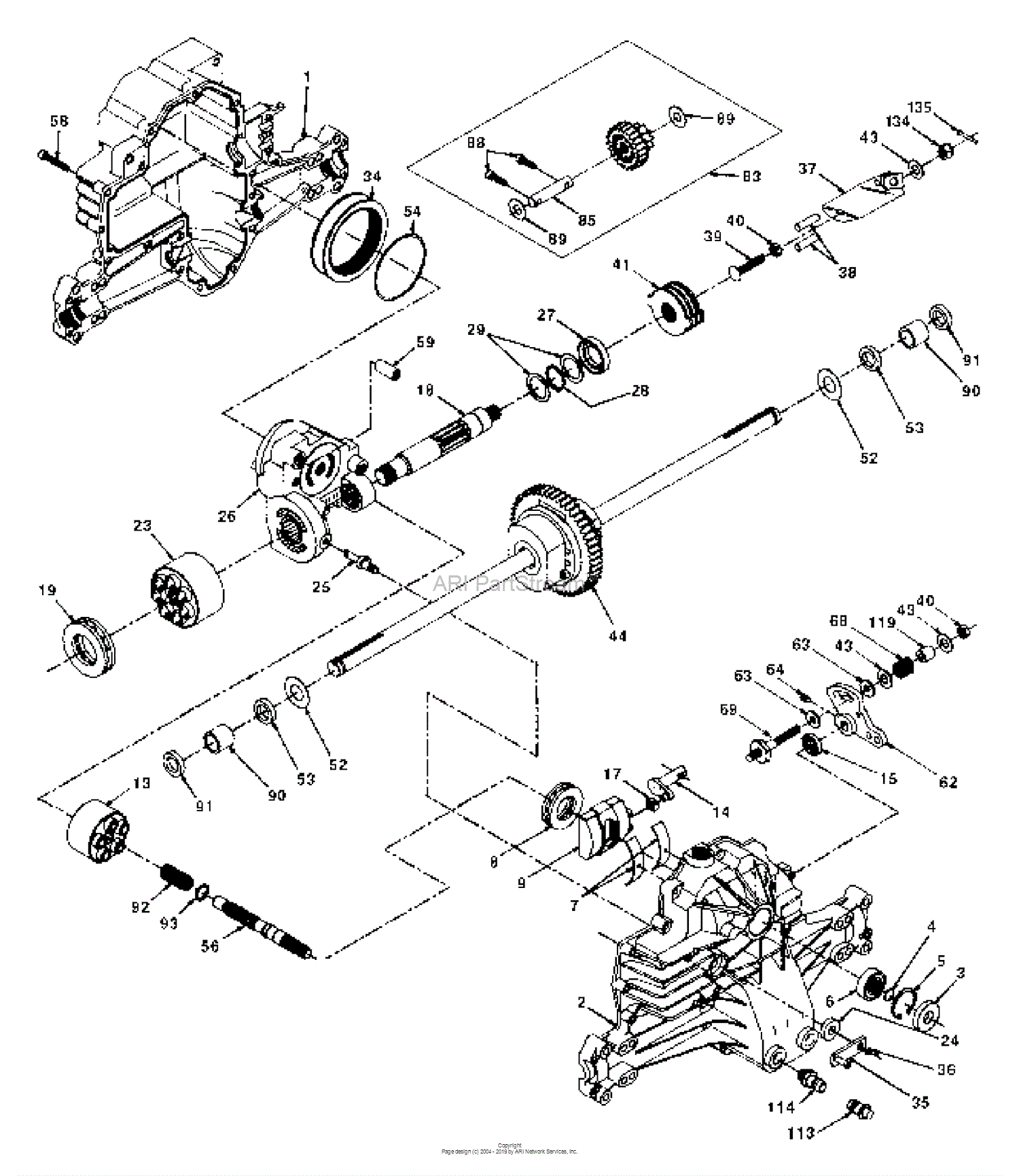 Husqvarna Hydrostatic Transmission Diagram