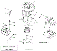 Husqvarna Lth 1538 (96043003802) (2008-04) Parts Diagram For Engine