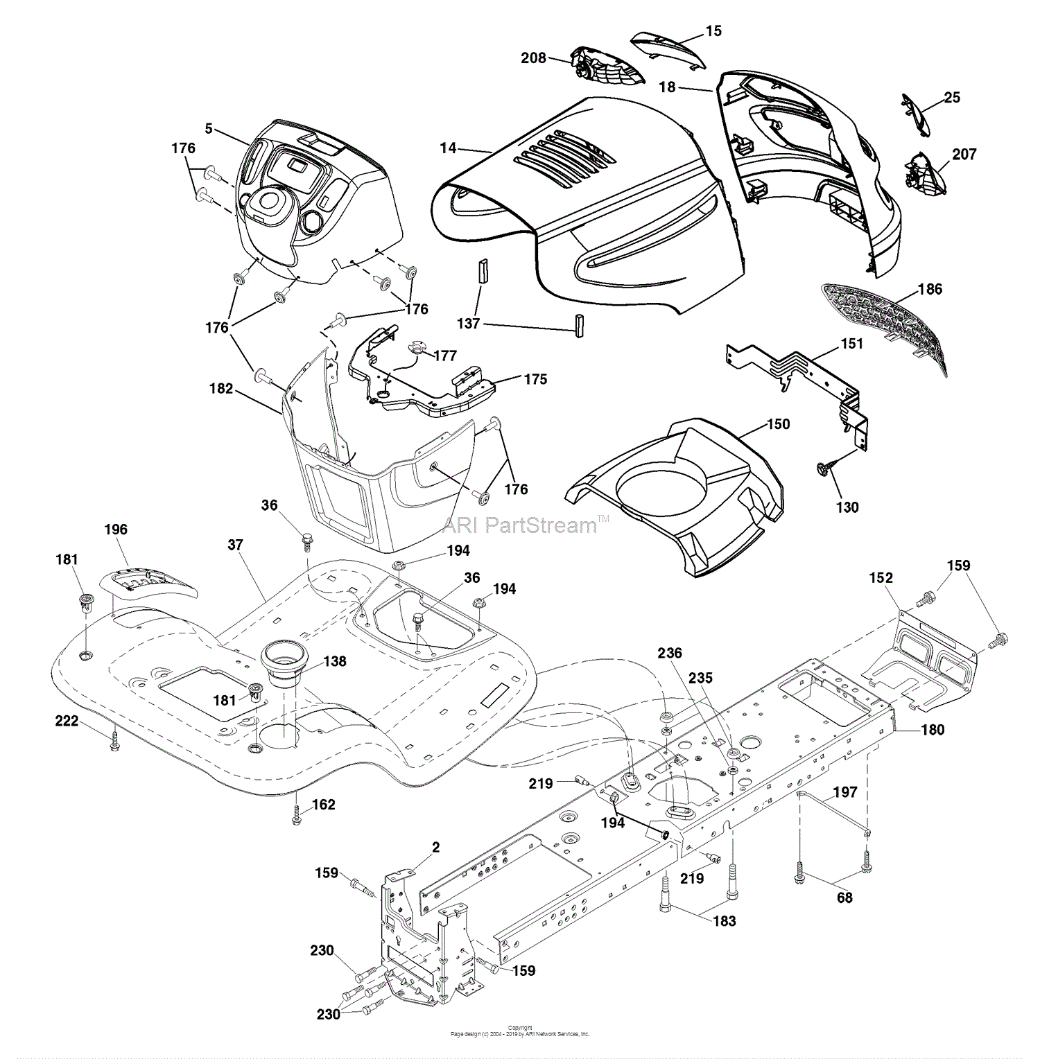 Husqvarna PB 19546 LT (96042003500) (2008-02) Parts Diagram for Chassis