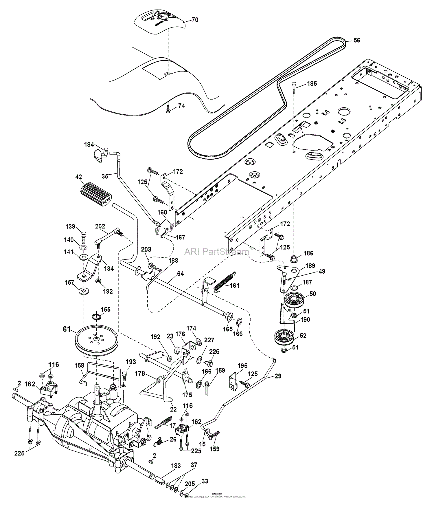 Husqvarna PB 19546 LT (96042003500) (2008-02) Parts Diagram for Drive