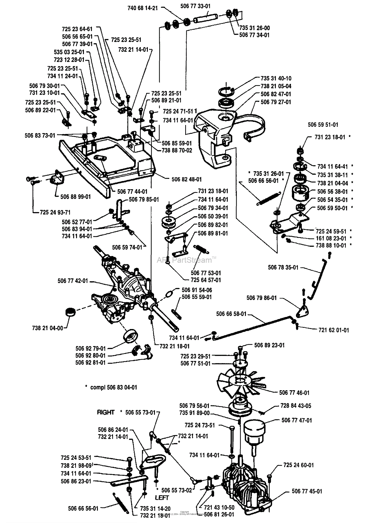 Husqvarna Rider 1200 (1995-03) Parts Diagram for Frame, Steering And ...