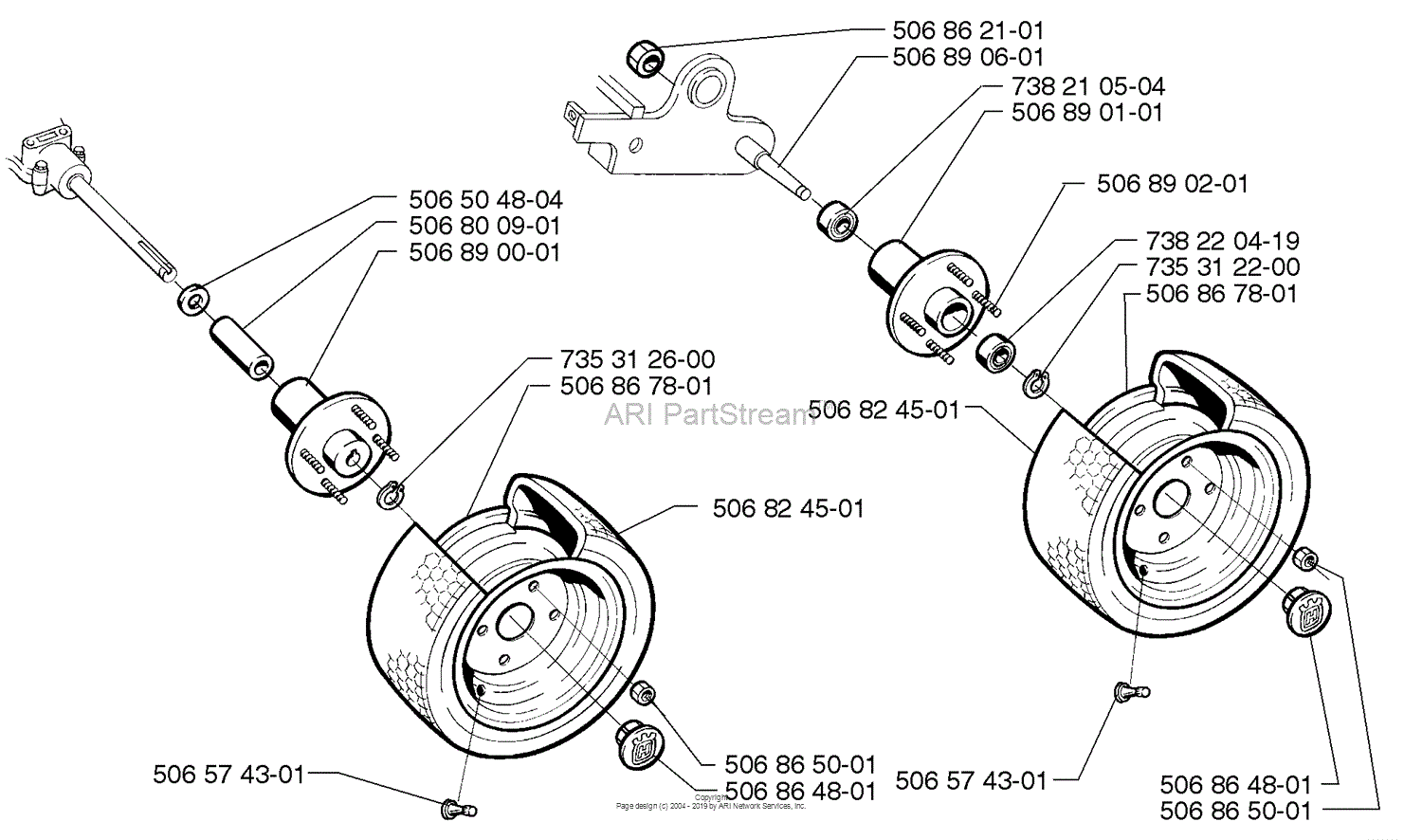 Husqvarna Rider 1200 (1998-01) Parts Diagram for Tire Assembly