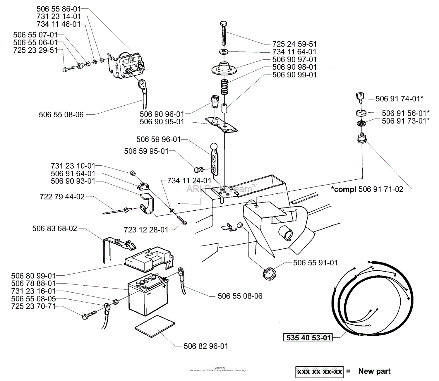 Husqvarna Rider 16 2001 01 Parts Diagram For Electrical