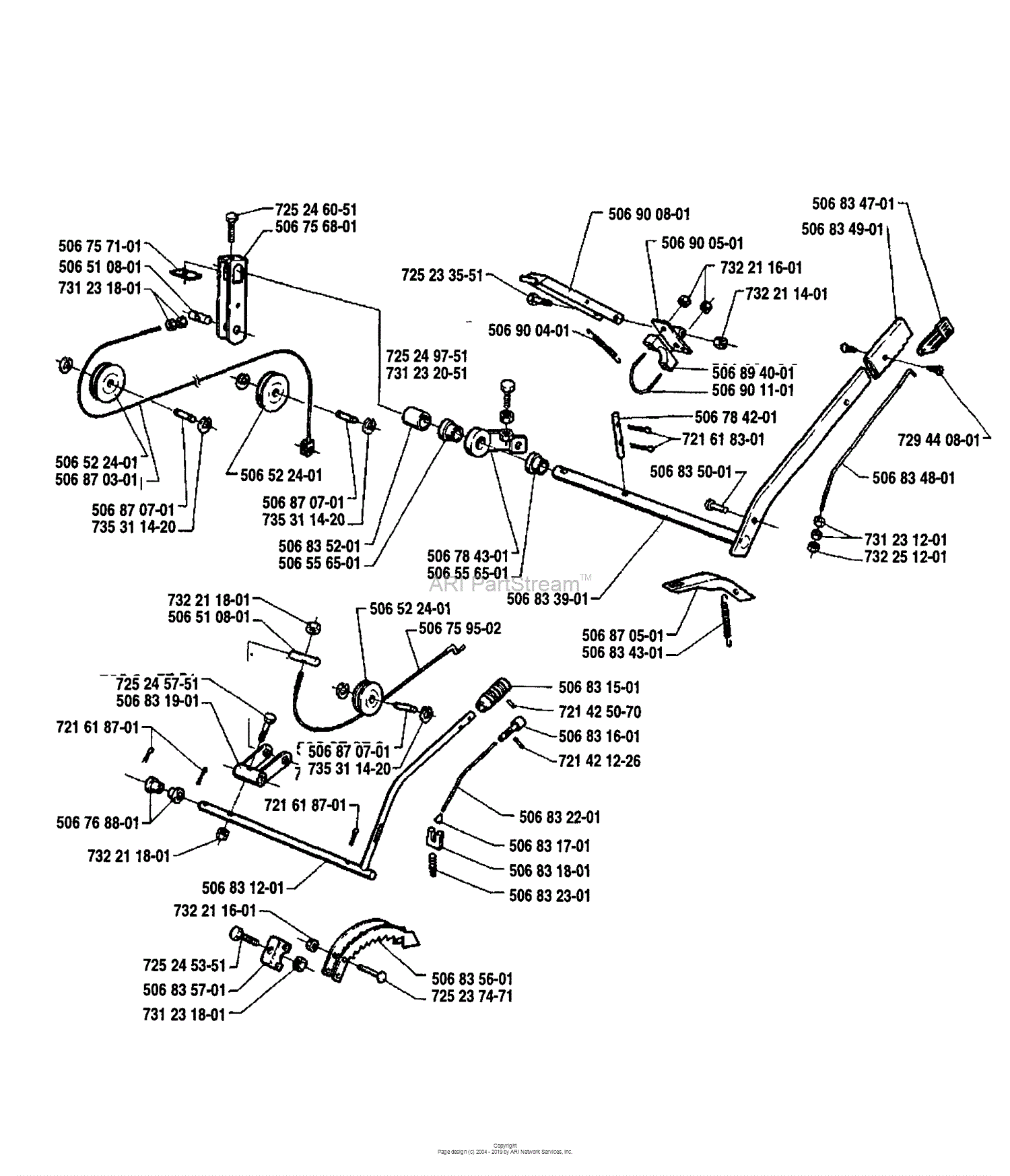 Husqvarna Rider 970 12 S 1992 03 Parts Diagram For Lift Assembly 0014