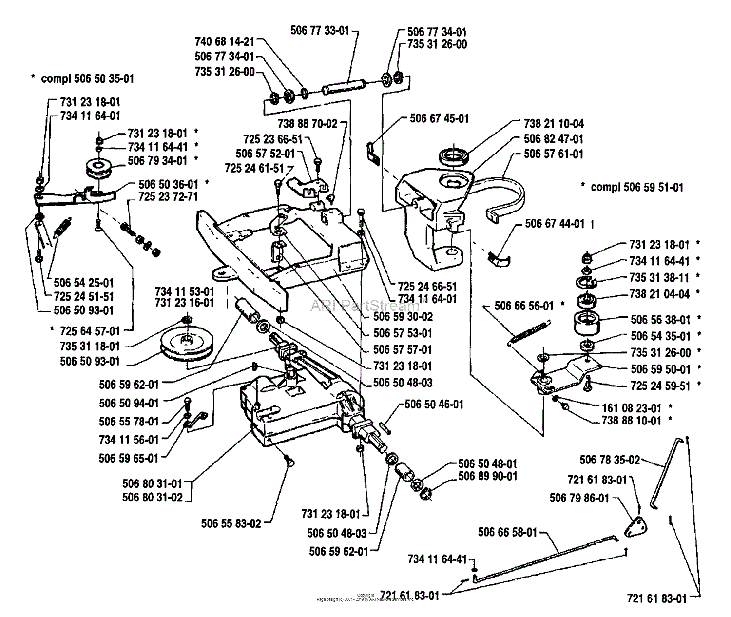 Husqvarna Rider 970 12 S 1992 03 Parts Diagram For Transaxle Assembly 1536