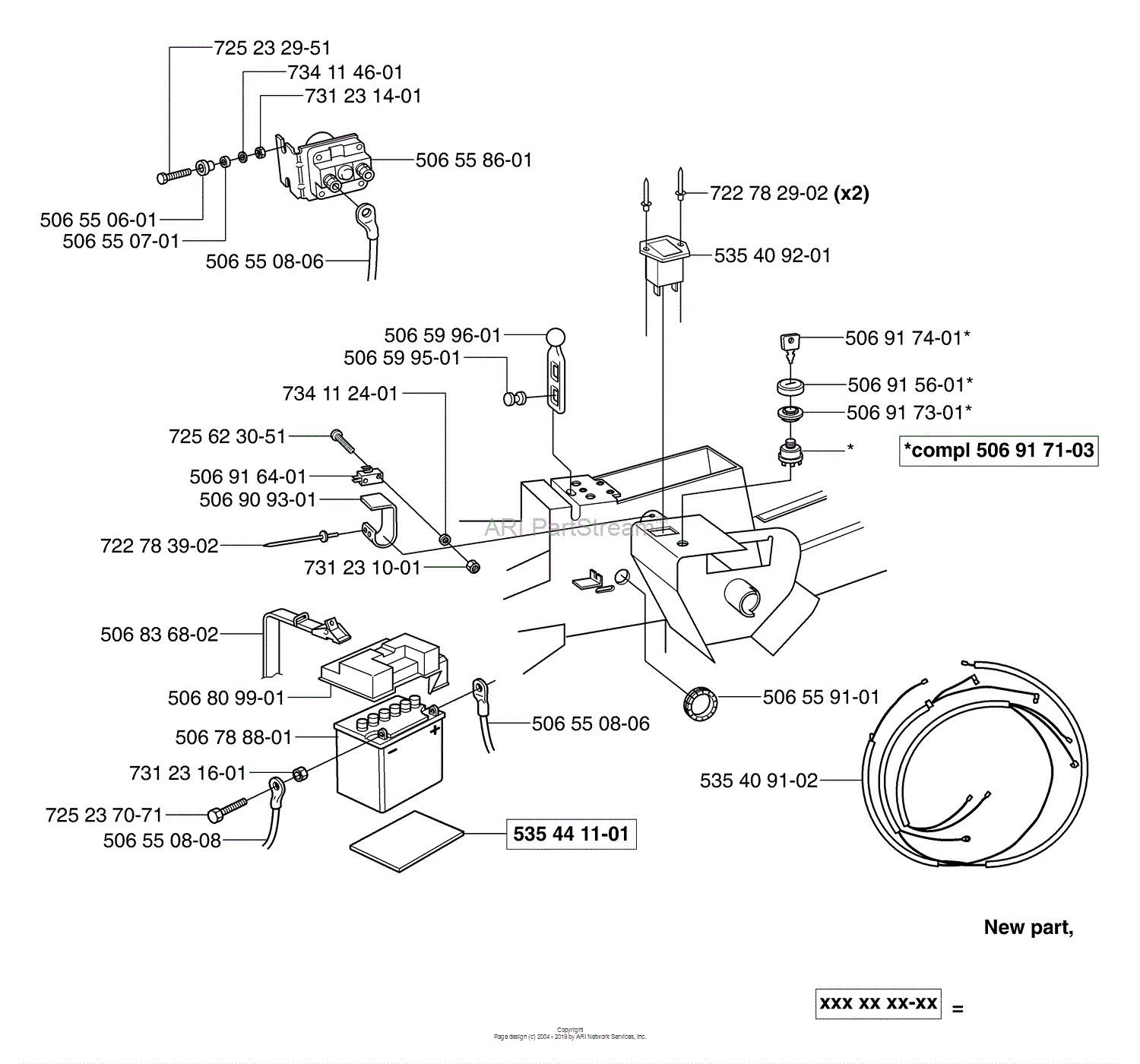 Husqvarna Rider Pro 15 (2003-01) Parts Diagram for Electrical