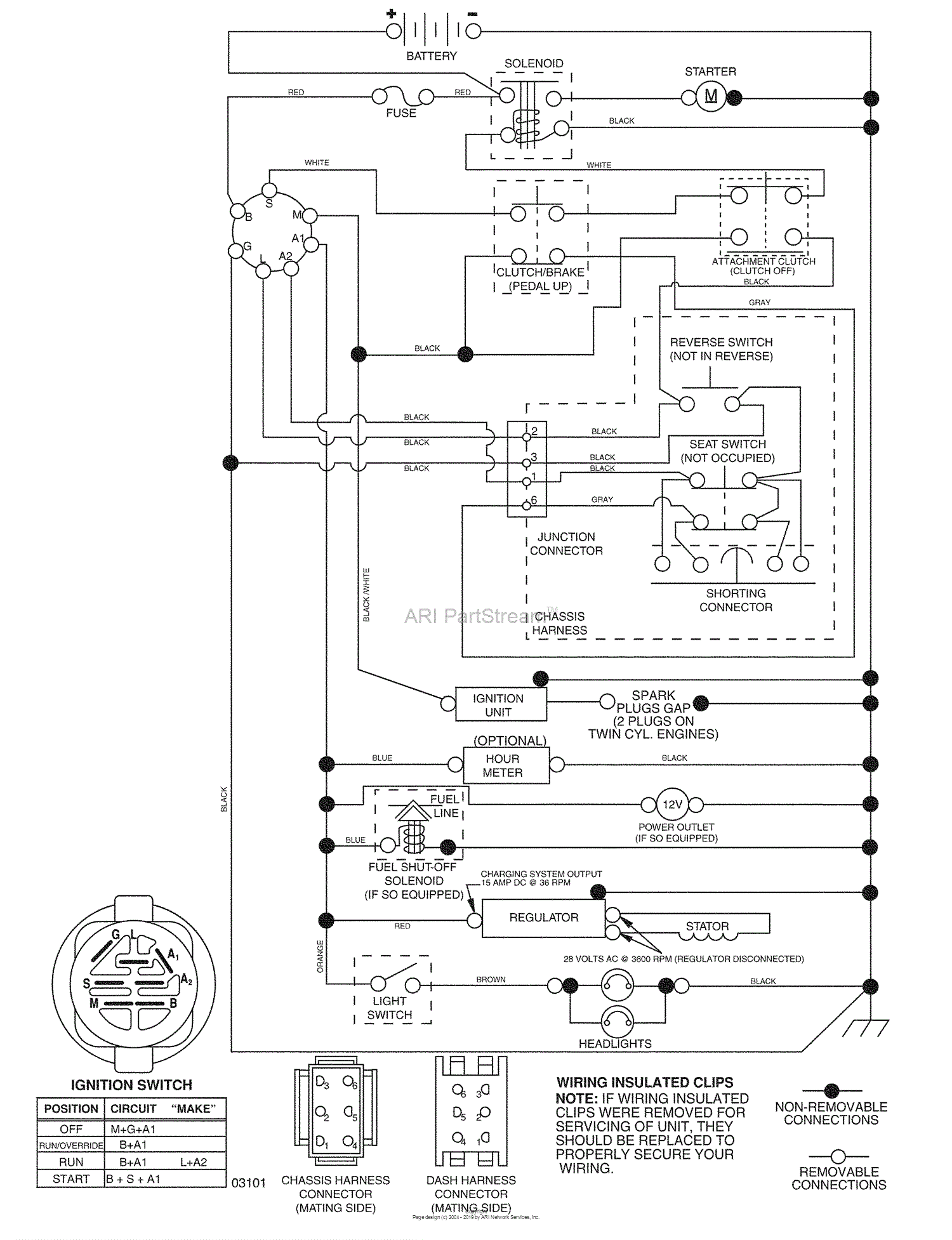 Husqvarna YT 16542 T (96043002400) (2007-02) Parts Diagram for Schematic